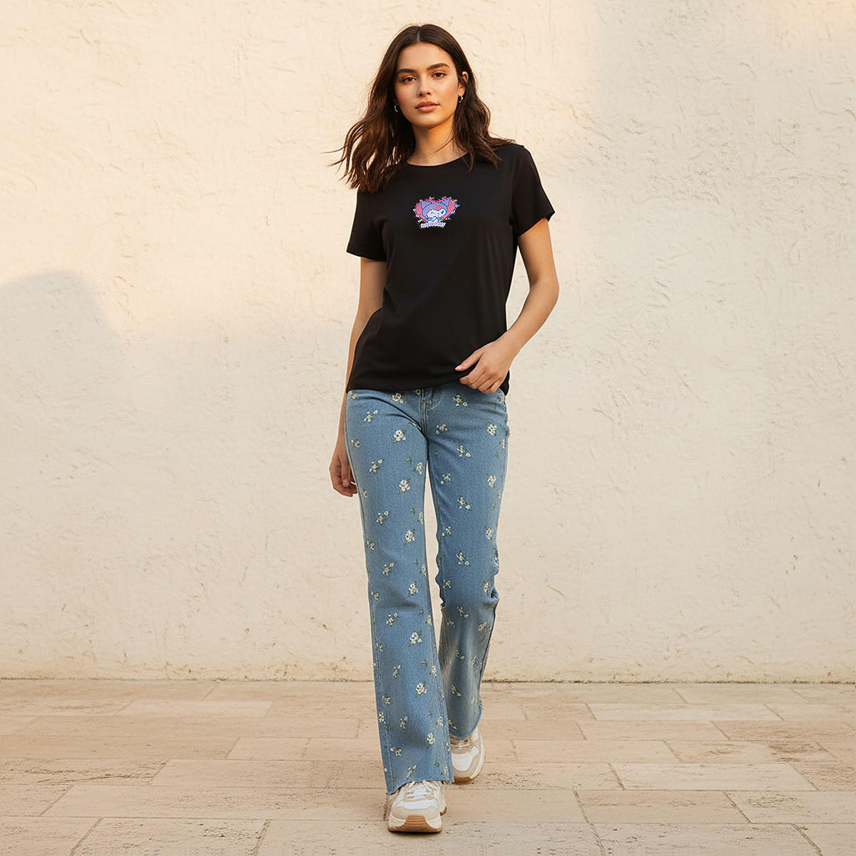 Kuromi Cotton T-shirt-women-clothing-tshirts-image-3