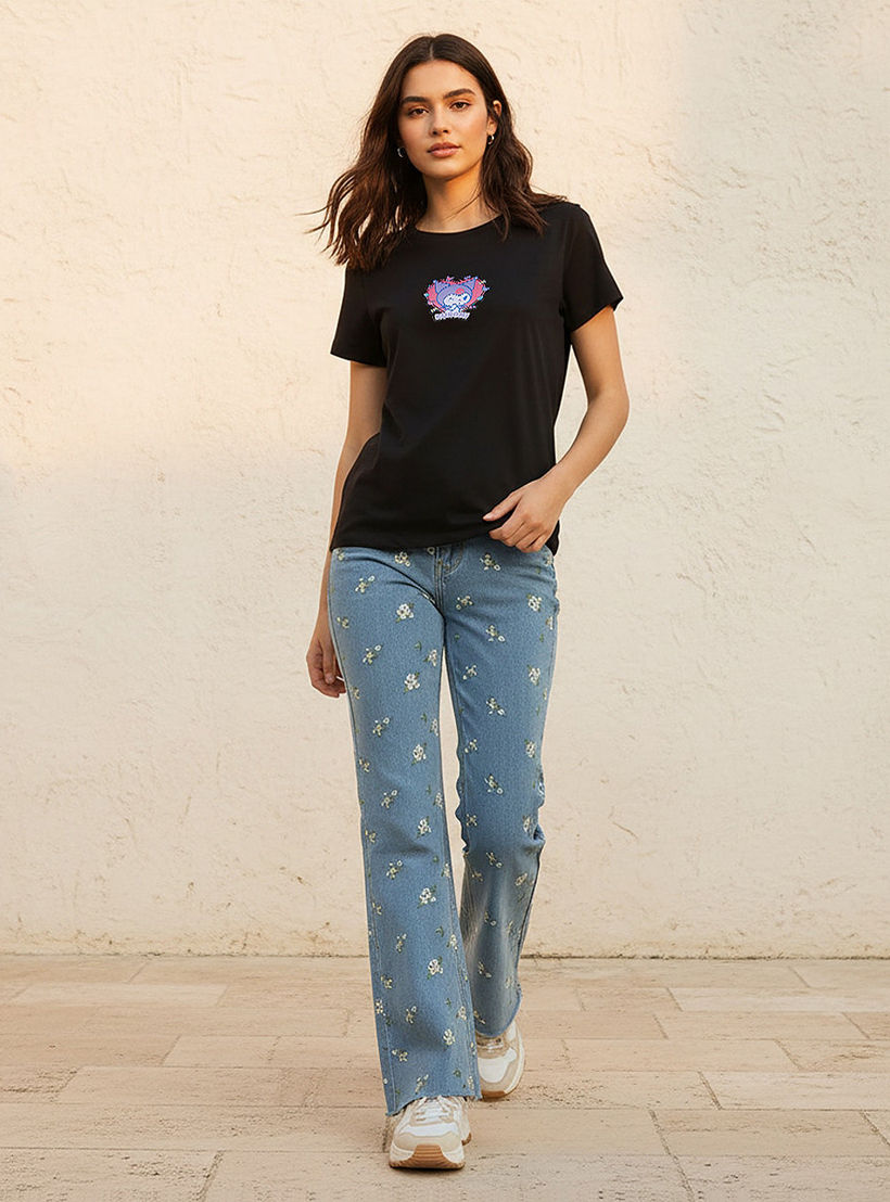 Kuromi Cotton T-shirt-women-clothing-tshirts-image-3