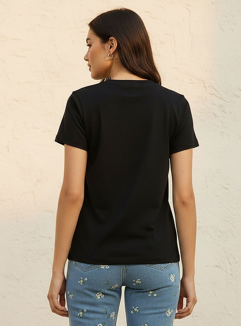 Kuromi Cotton T-shirt-women-clothing-tshirts-image-4