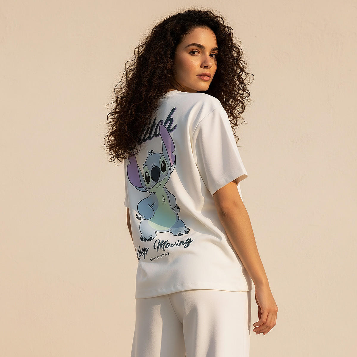 Stitch Loose Fit Cotton T-shirt-women-clothing-tshirts-image-4