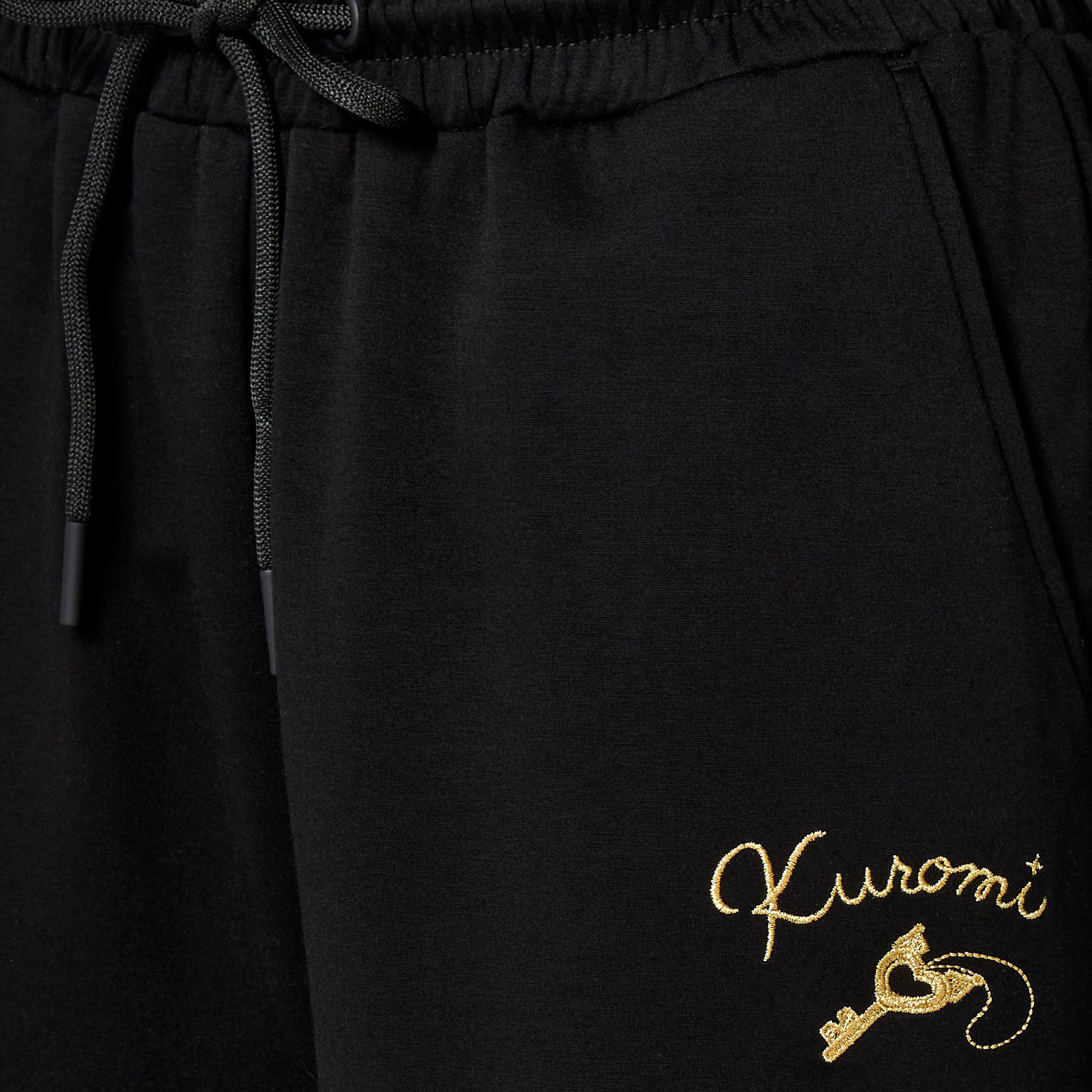 Relaxed Fit Pants with Kuromi Embroidery-women-clothing-bottoms-joggers-image-2