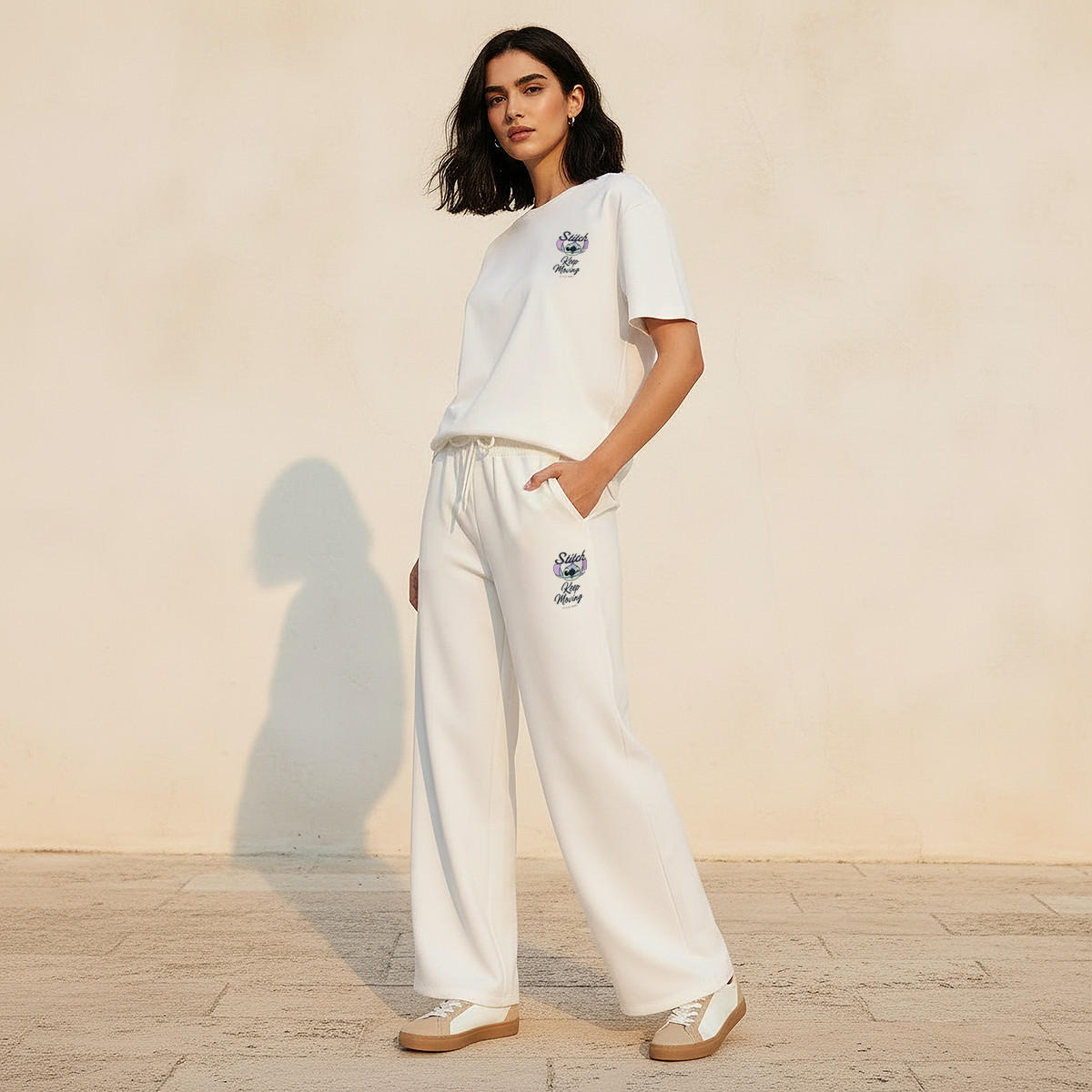 Stitch Mid-Rise Cotton Track Pants Drawstring Closure-women-clothing-bottoms-joggers-image-3