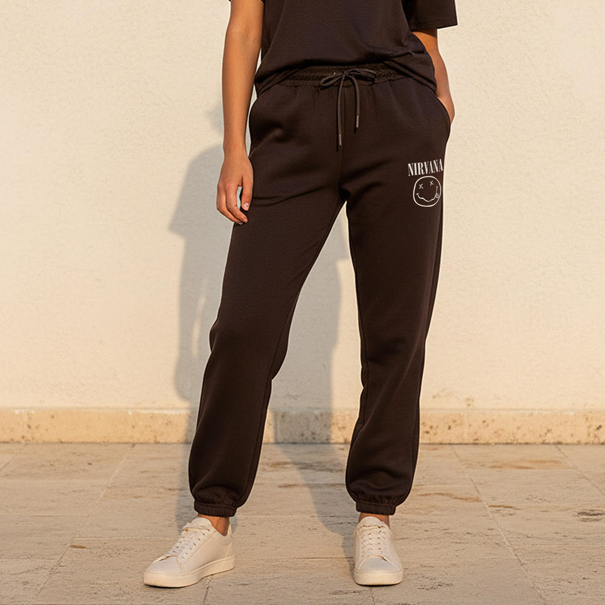 Nirvana Mid-Rise Joggers Drawstring Closure-women-clothing-bottoms-joggers-image-1