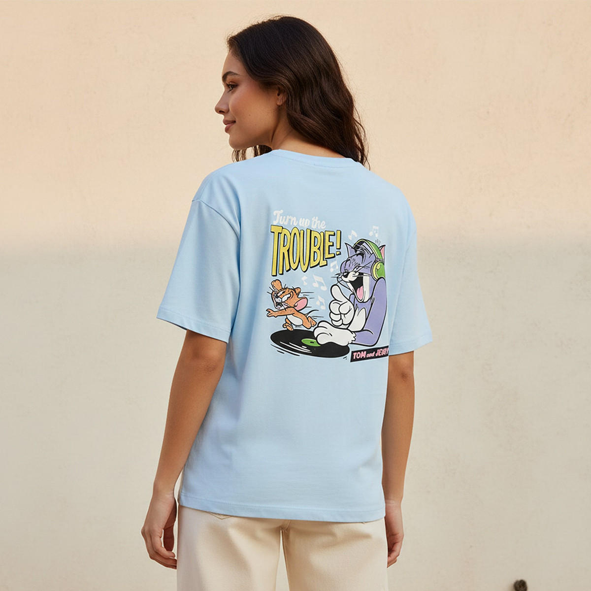 Tom and Jerry Boxy Fit T-shirt-women-clothing-tshirts-image-4