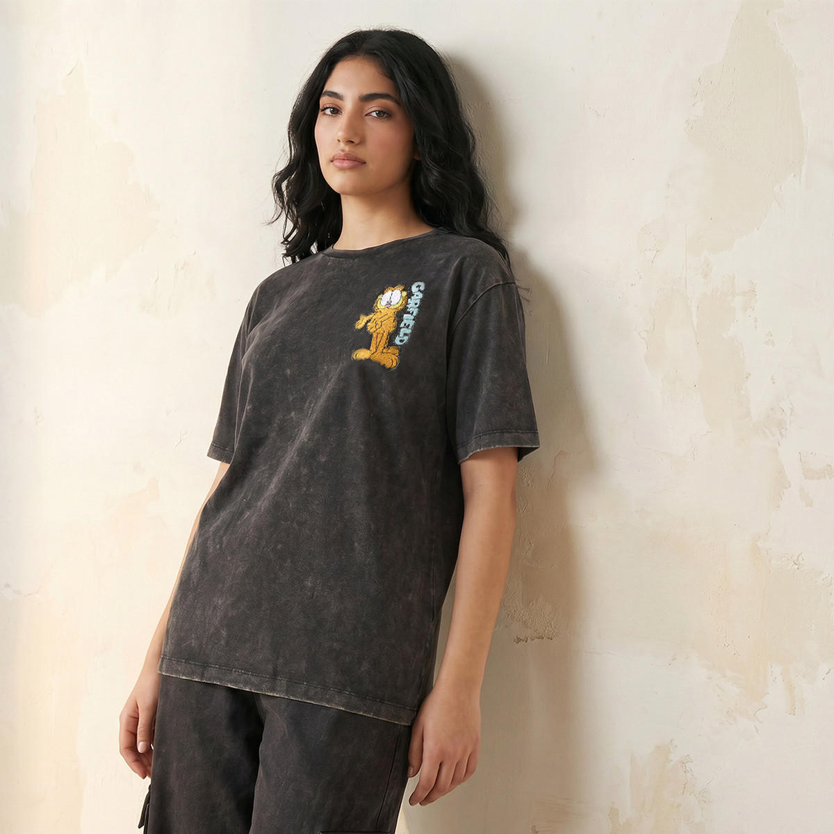 Garfield Cotton T-shirt-women-clothing-tshirts-image-1