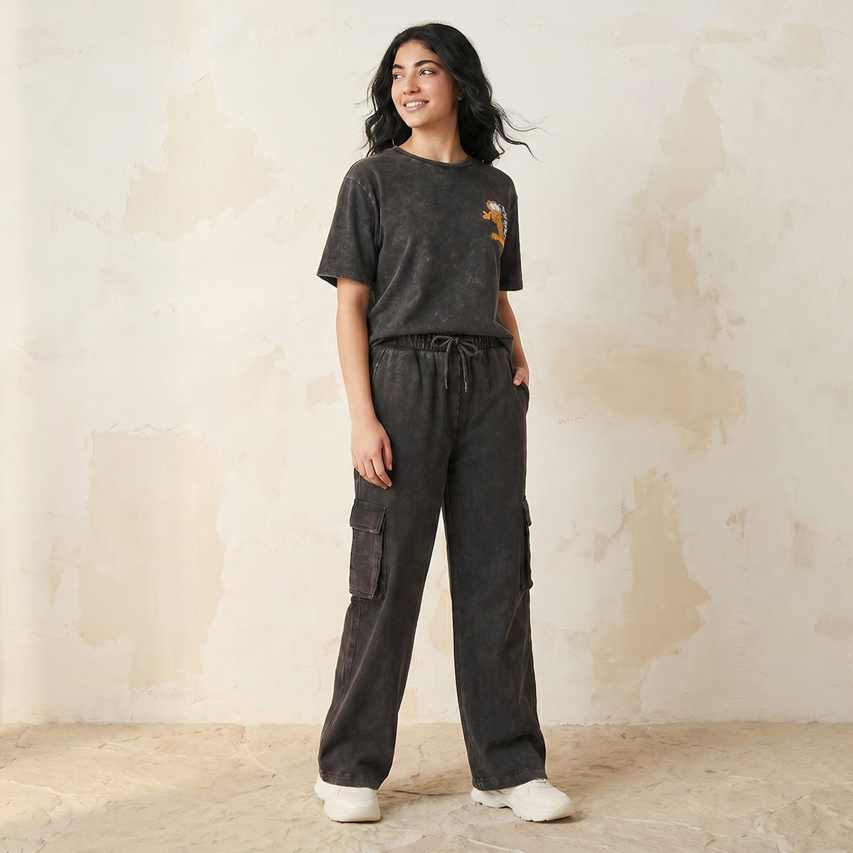 Garfield Cotton T-shirt-women-clothing-tshirts-image-3