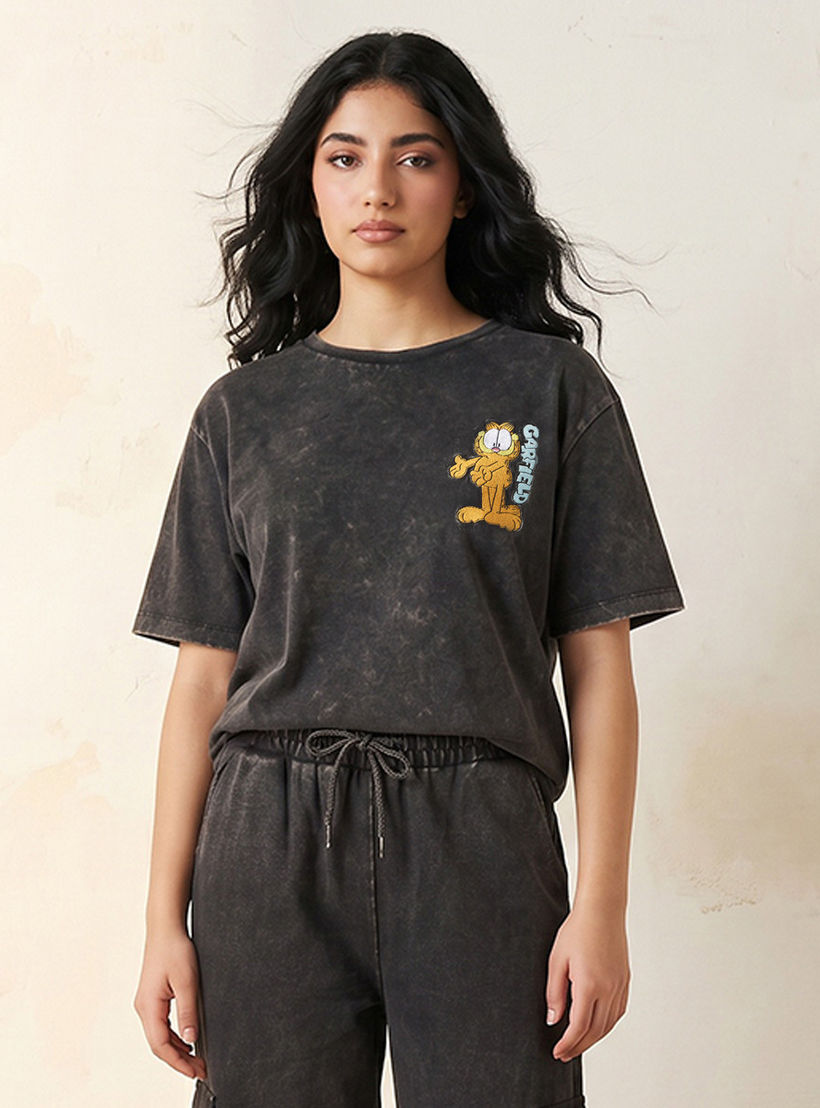 Garfield Cotton T-shirt-women-clothing-tshirts-image-5