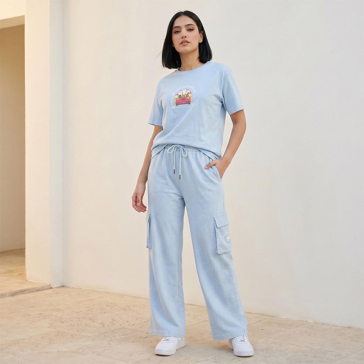 Barbie Mid-Rise Cotton Cargo Pants-women-clothing-bottoms-joggers-image-5