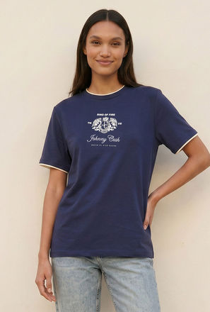 Johnny Cash Ringer T-shirt-women-image-1