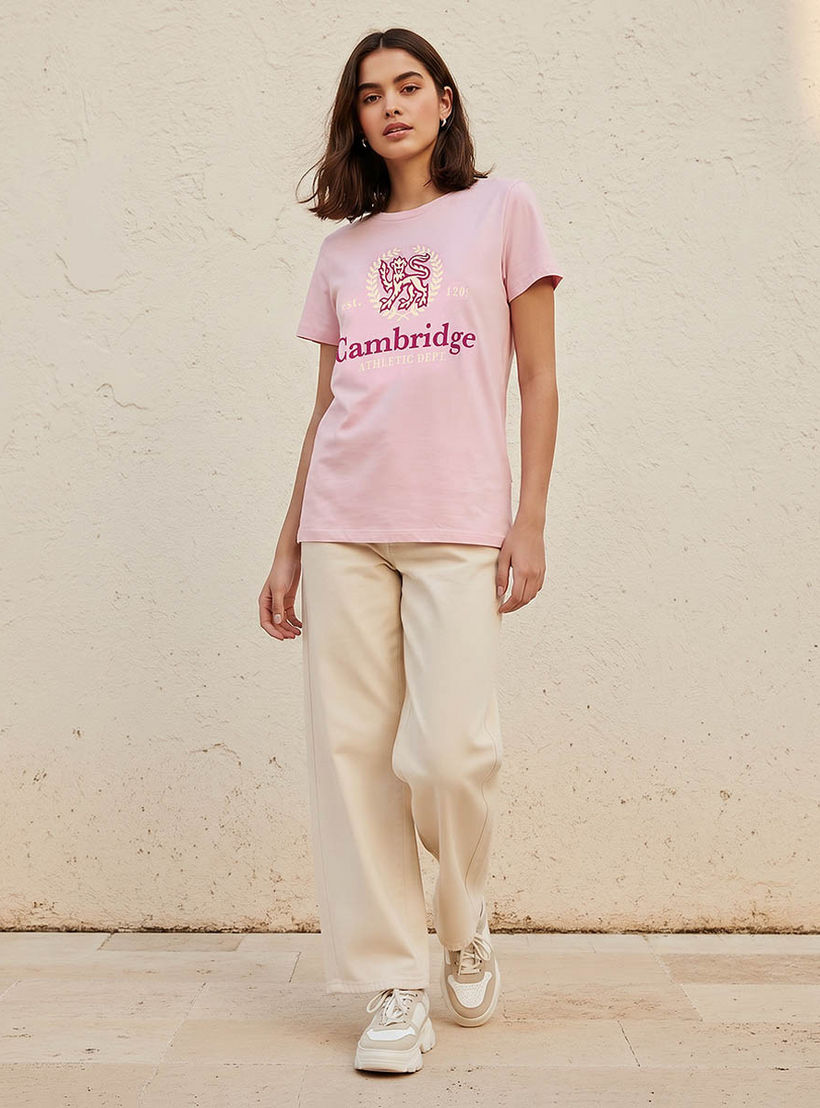 Regular Fit Cambridge Cotton T-shirt-women-clothing-tshirts-image-3