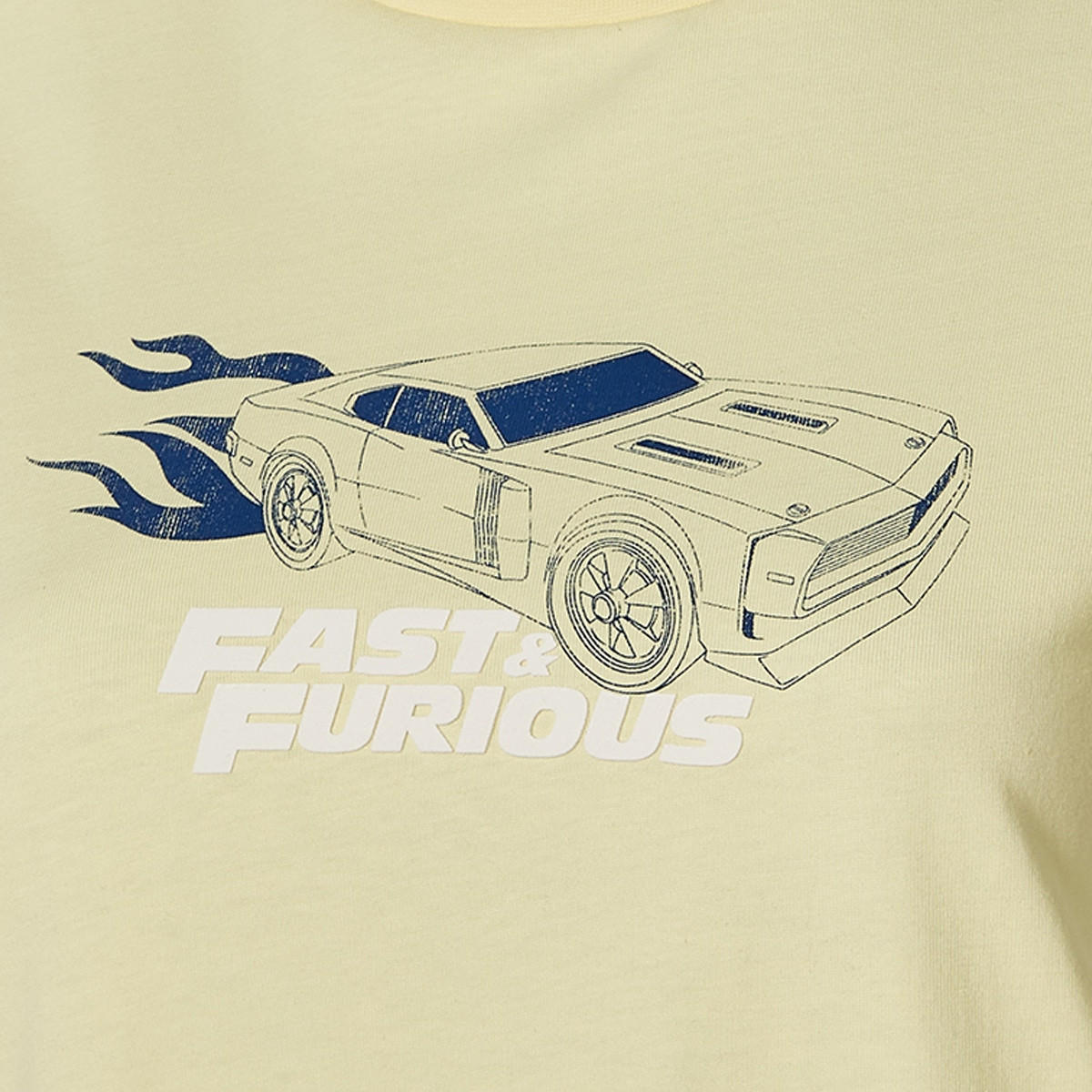 تيشيرت قطن فاست آند فيوريوس بياقة ضيقة-women-clothing-tshirts-image-2