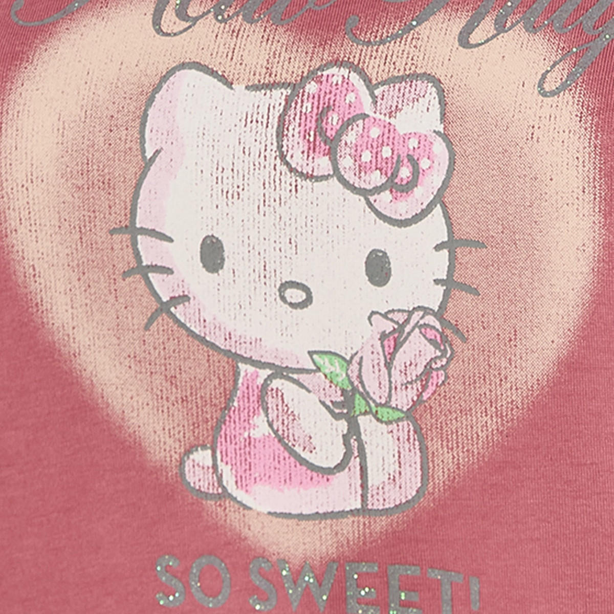 تيشيرت قطن بياقة ضيقة وطبعات هيلو كيتي-women-clothing-tshirts-image-2