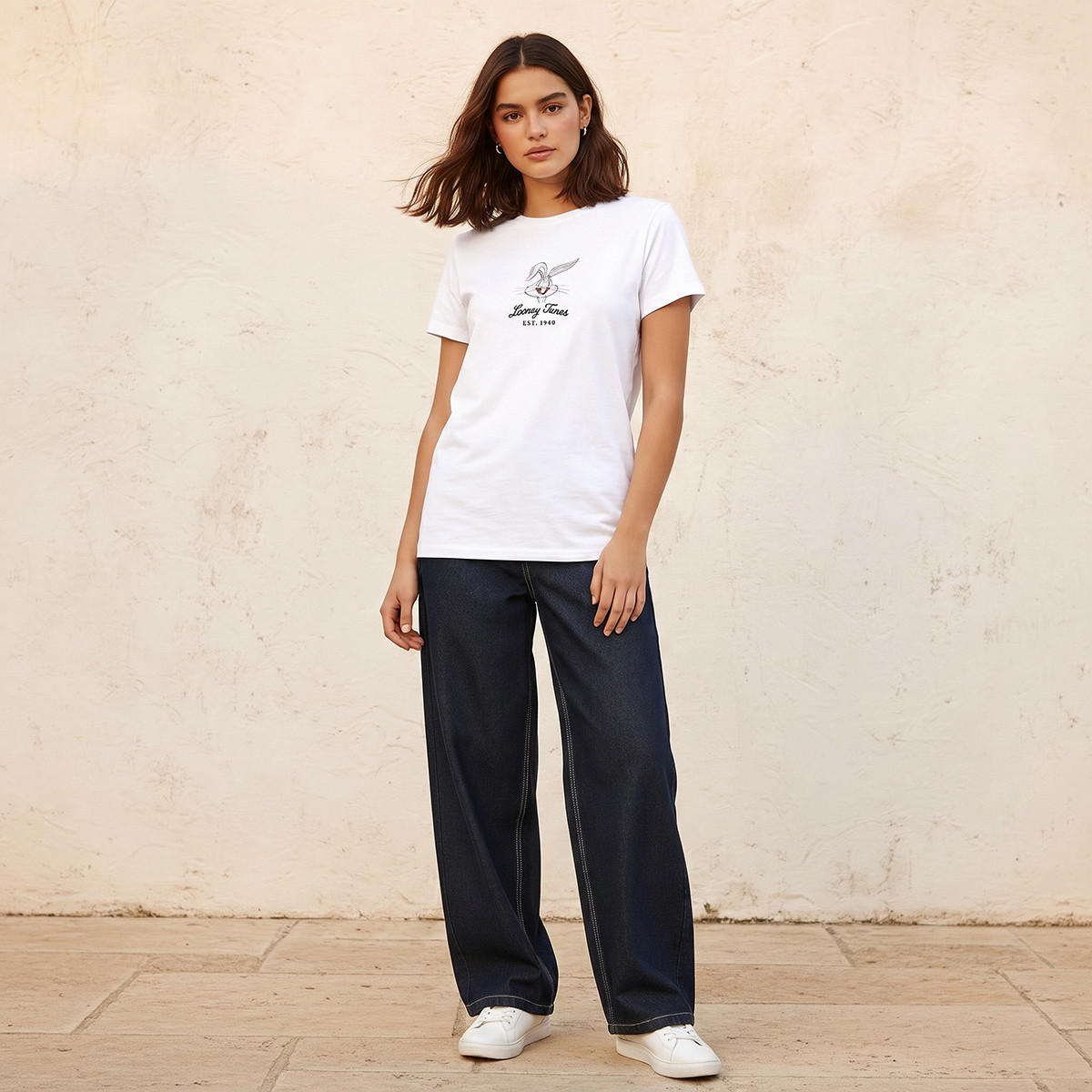 Looney Tunes Cotton T-shirt-women-clothing-tshirts-image-3