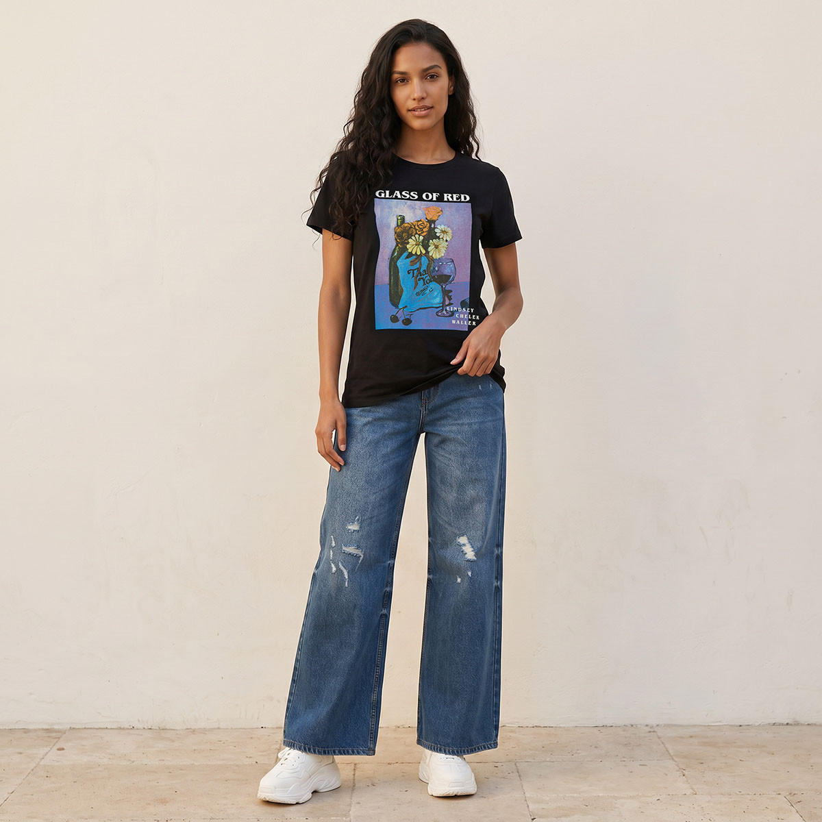 تيشيرت قطن ليندسي شيريك والر-women-clothing-tshirts-image-3