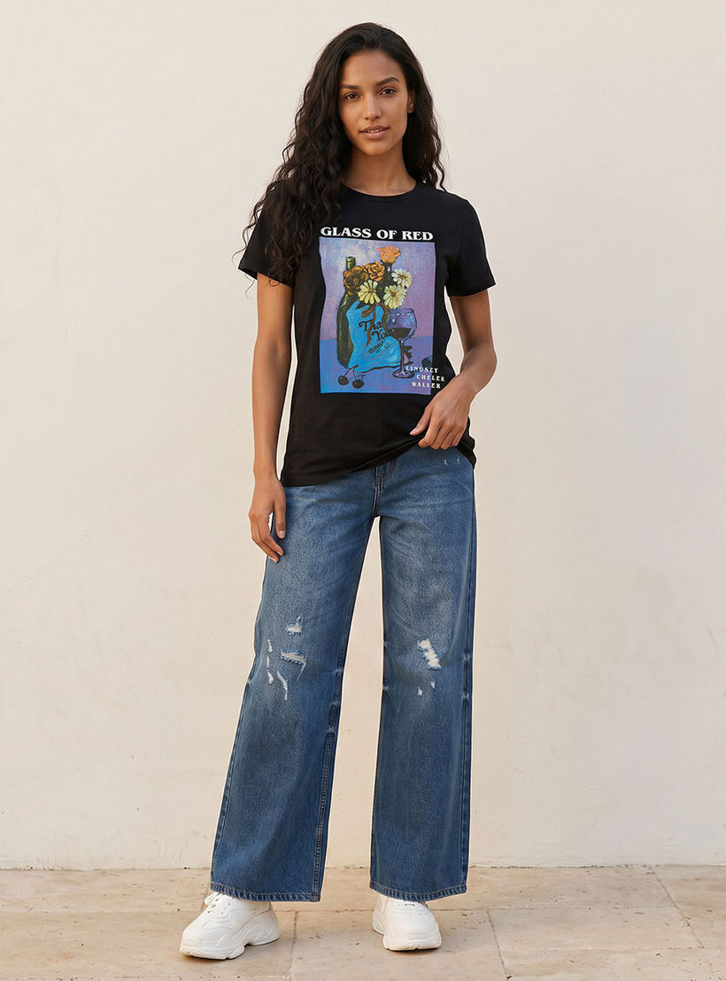 تيشيرت قطن ليندسي شيريك والر-women-clothing-tshirts-image-3