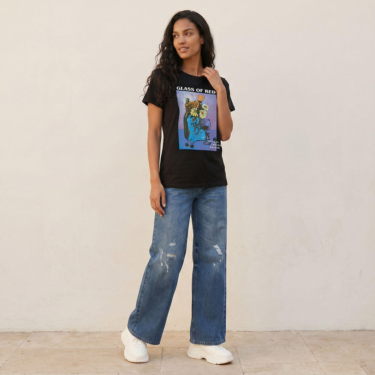تيشيرت قطن ليندسي شيريك والر-women-clothing-tshirts-image-5