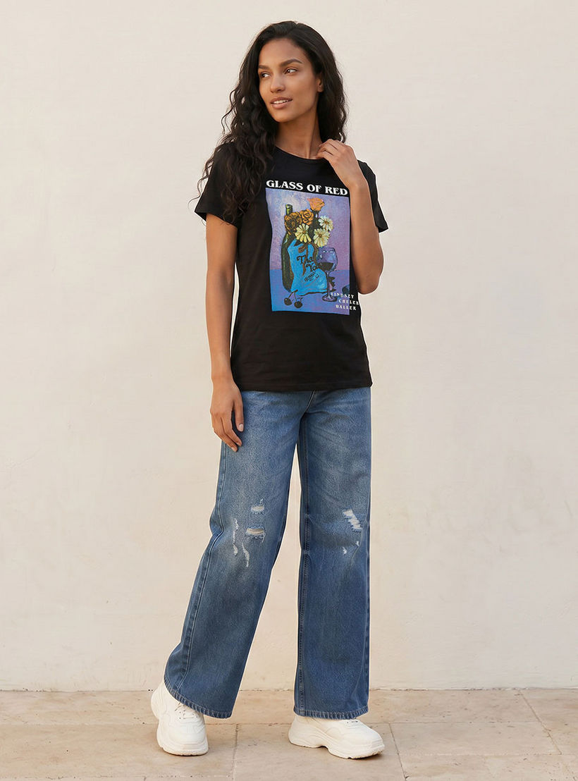 تيشيرت قطن ليندسي شيريك والر-women-clothing-tshirts-image-5