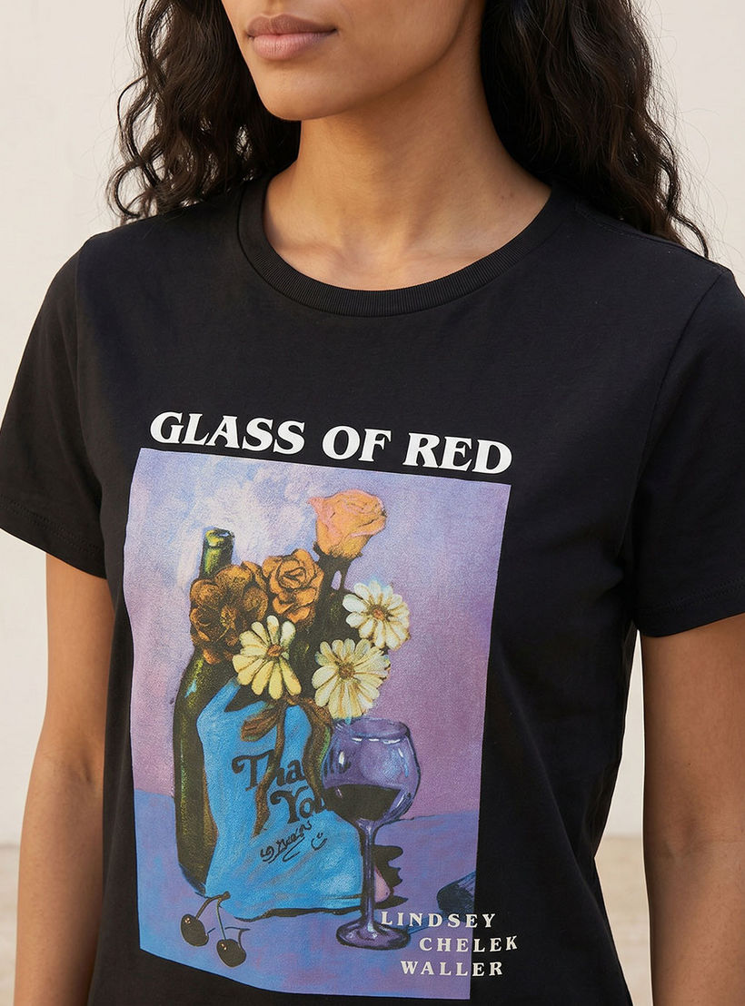تيشيرت قطن ليندسي شيريك والر-women-clothing-tshirts-image-7
