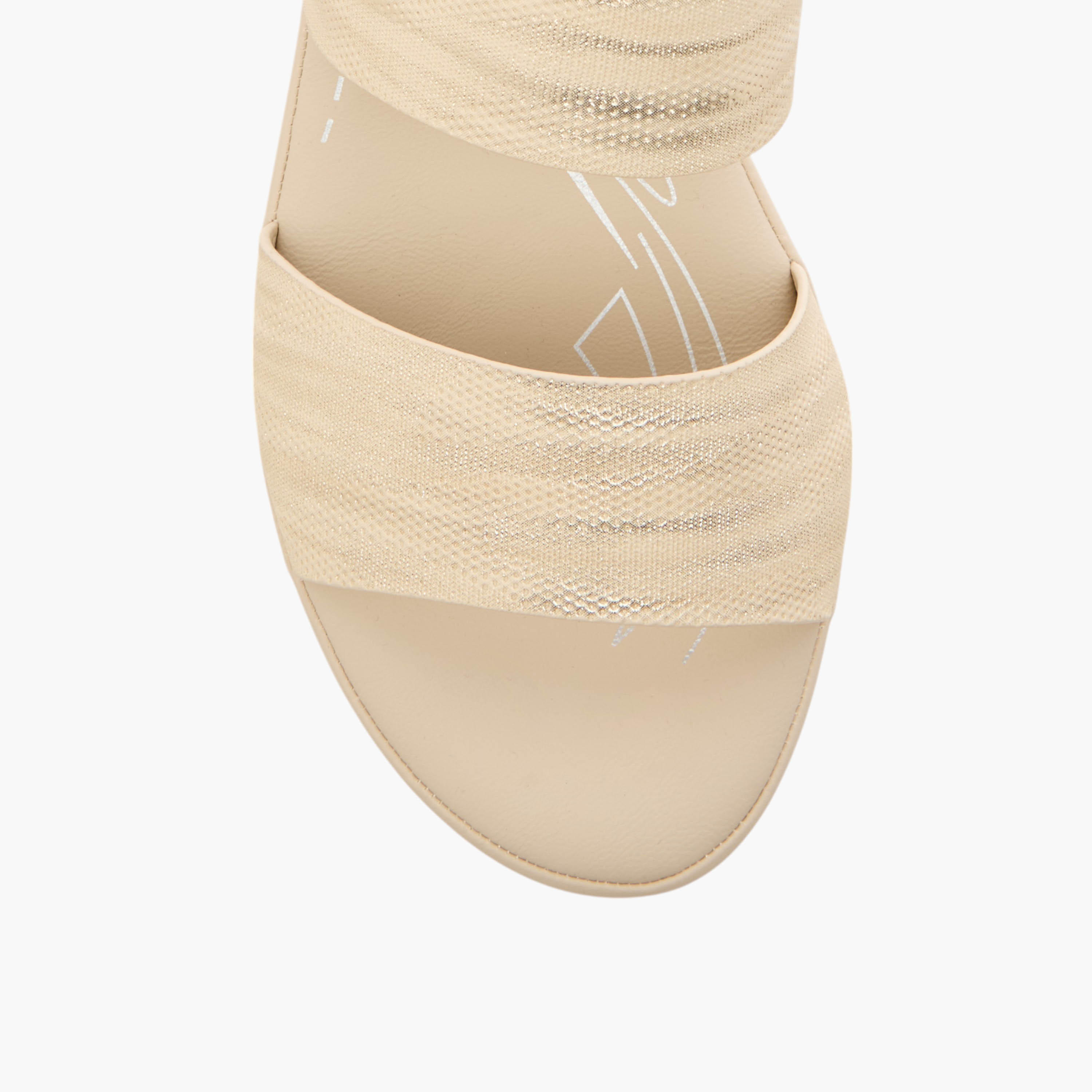 Flora Bella Textured Comfort Sandals with Block Heels and Buckle Closure-women-shoes-sandals-heeled-image-5