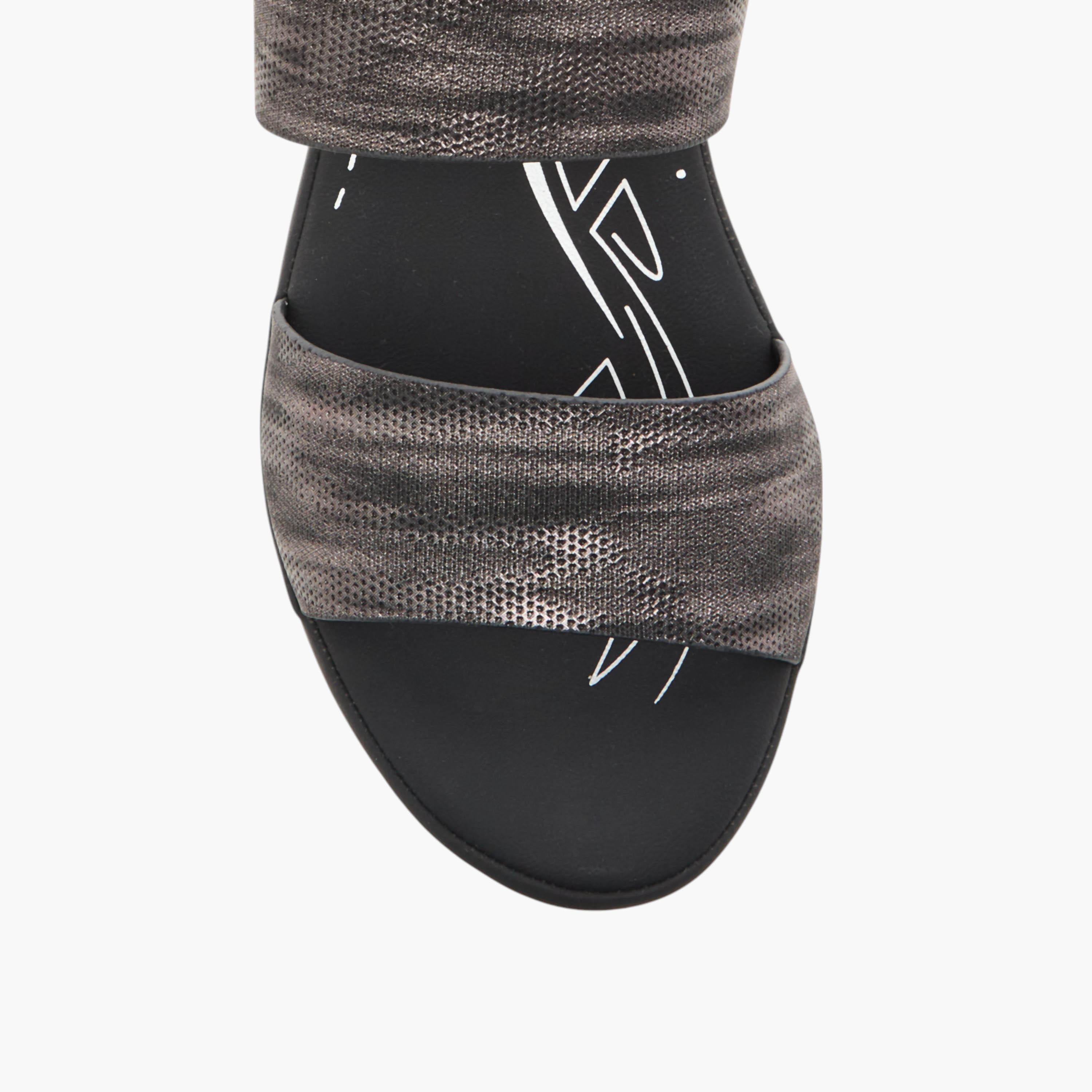 Flora Bella Textured Comfort Sandals with Block Heels and Buckle Closure-women-shoes-sandals-heeled-image-2