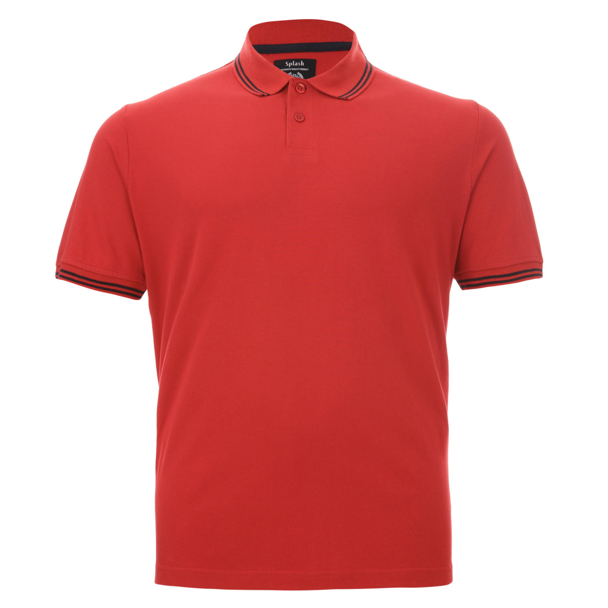Short-sleeved Polo Neck T-shirt-men-clothing-tshirtsandpolos-tshirts-image-1