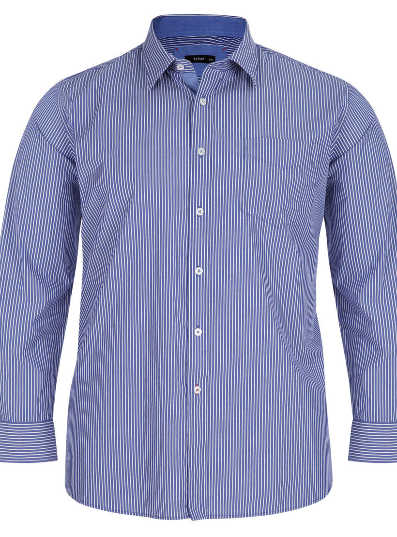 Striped Long-sleeved Shirt-men-clothing-shirts-image-3