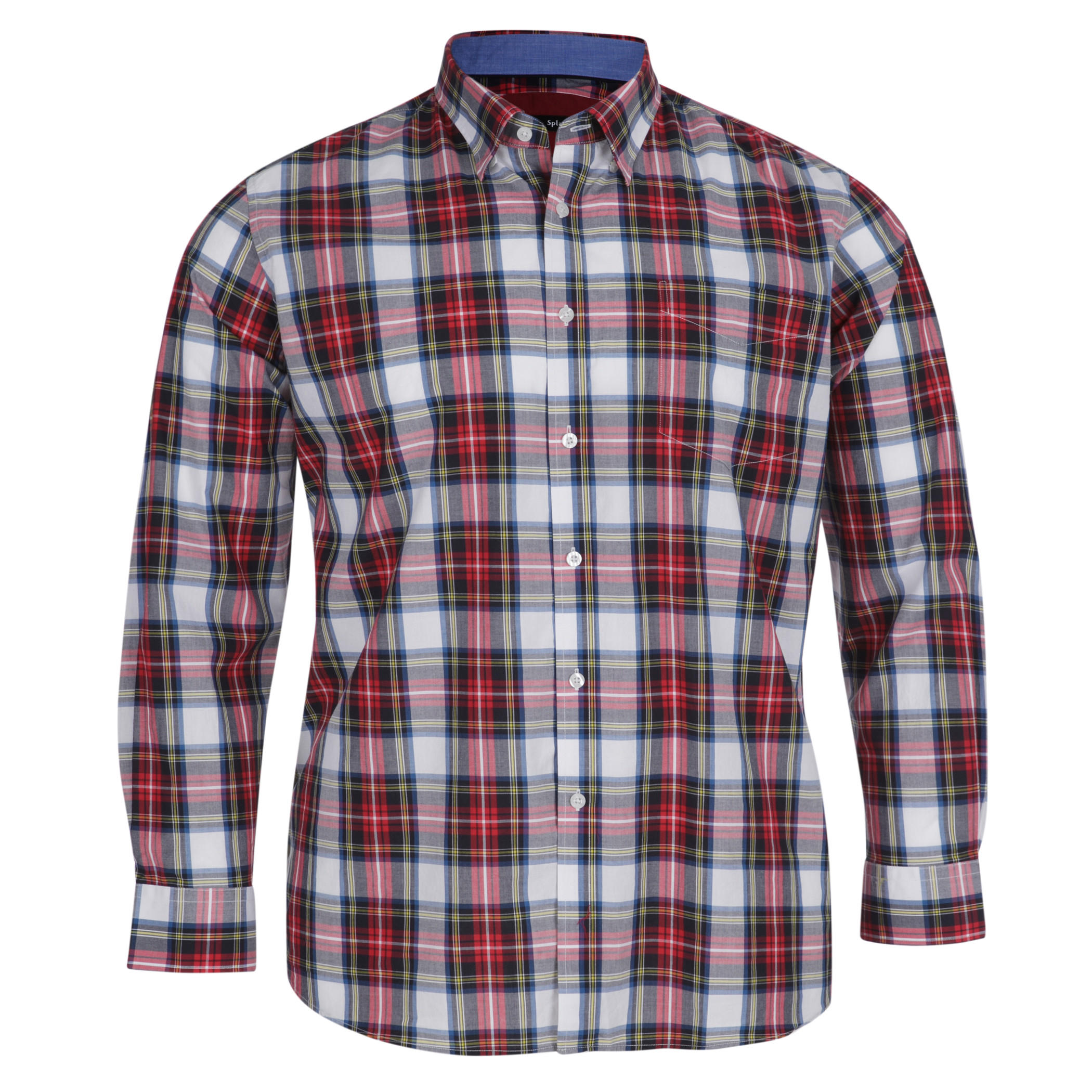 Checked Long-sleeved Shirt-men-clothing-shirts-image-1