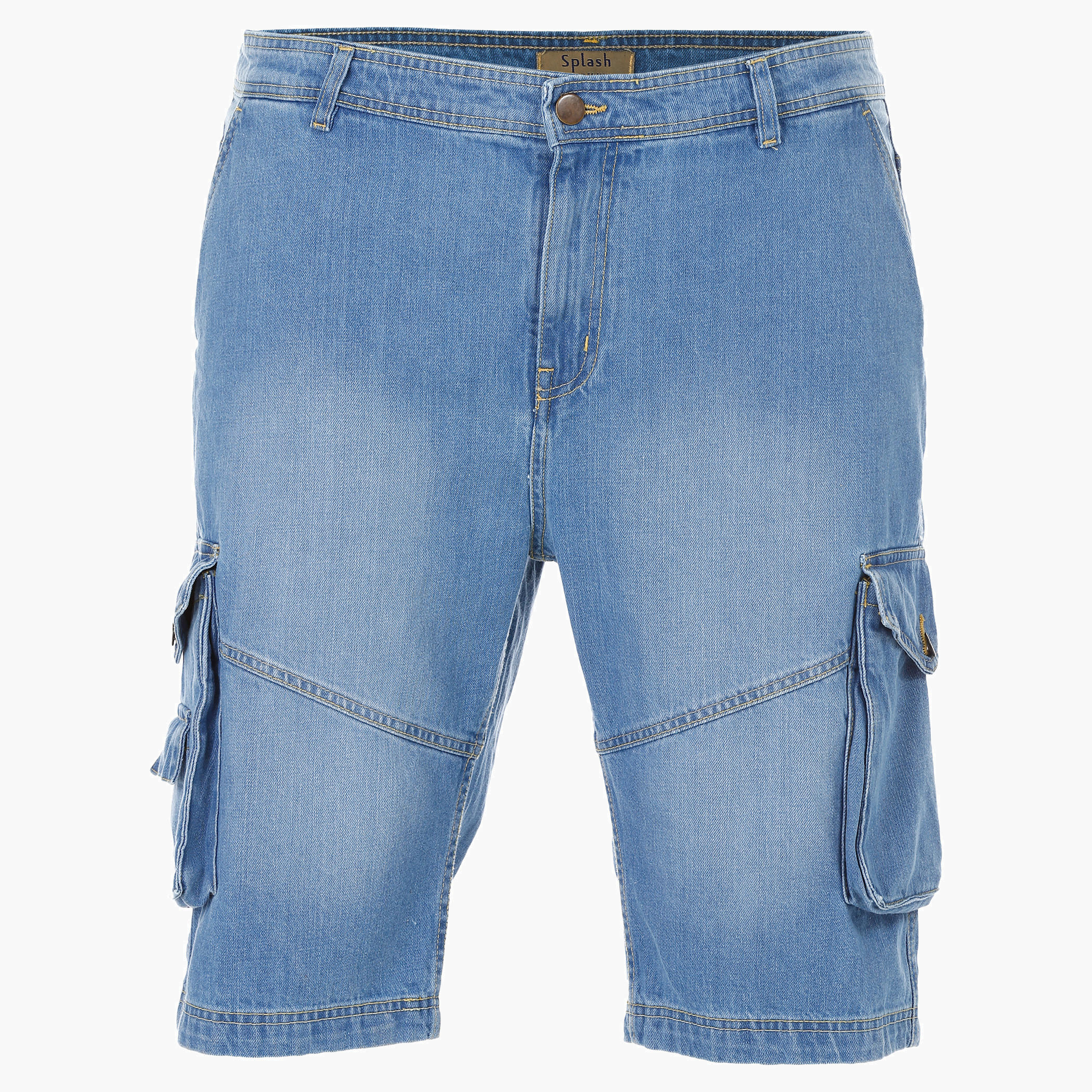 Plus Size Denim Shorts-men-clothing-bottoms-shorts-image-1
