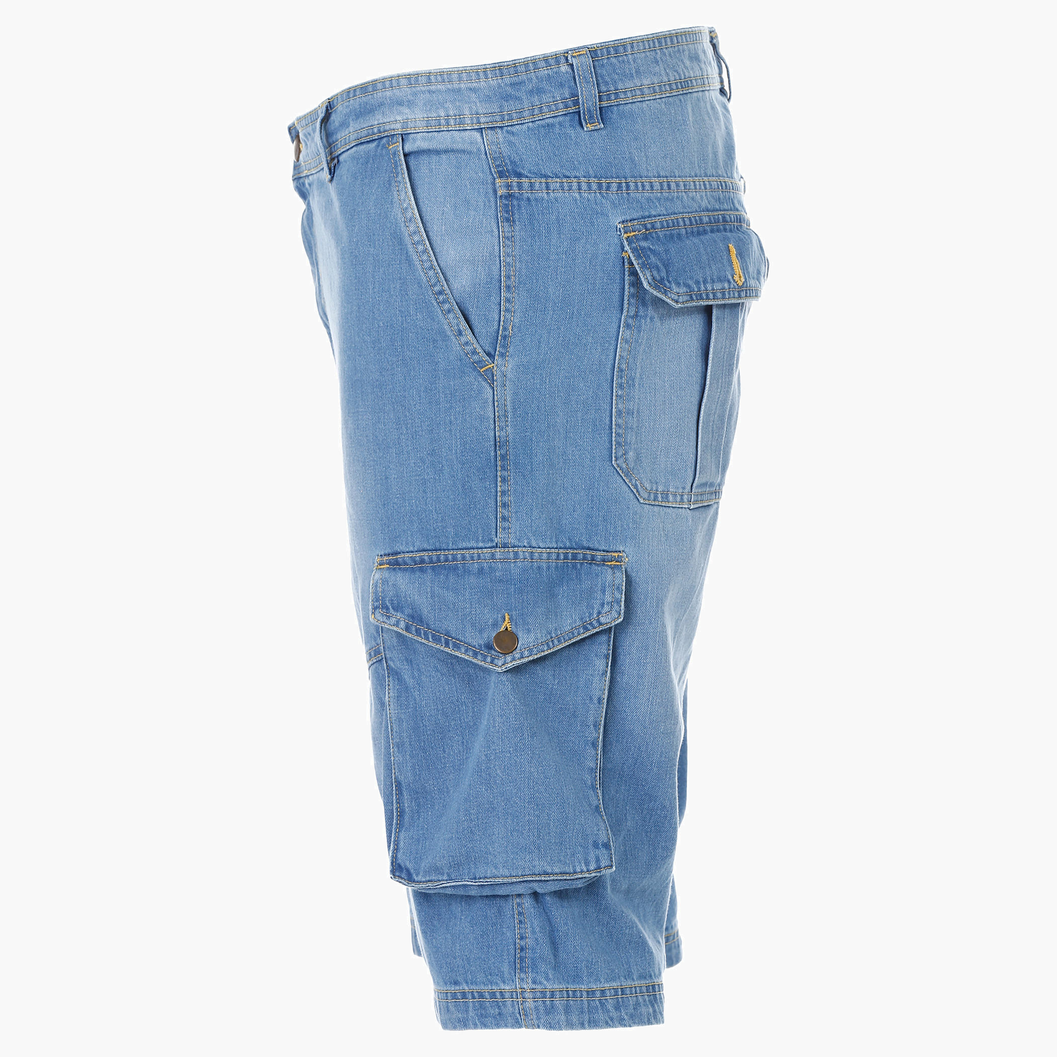 Plus Size Denim Shorts-men-clothing-bottoms-shorts-image-3