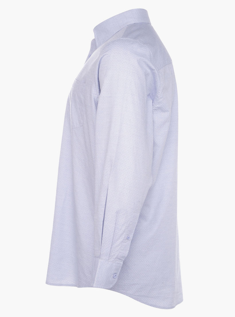 Plus Size Cotton Dobby Shirt-men-clothing-shirts-image-3
