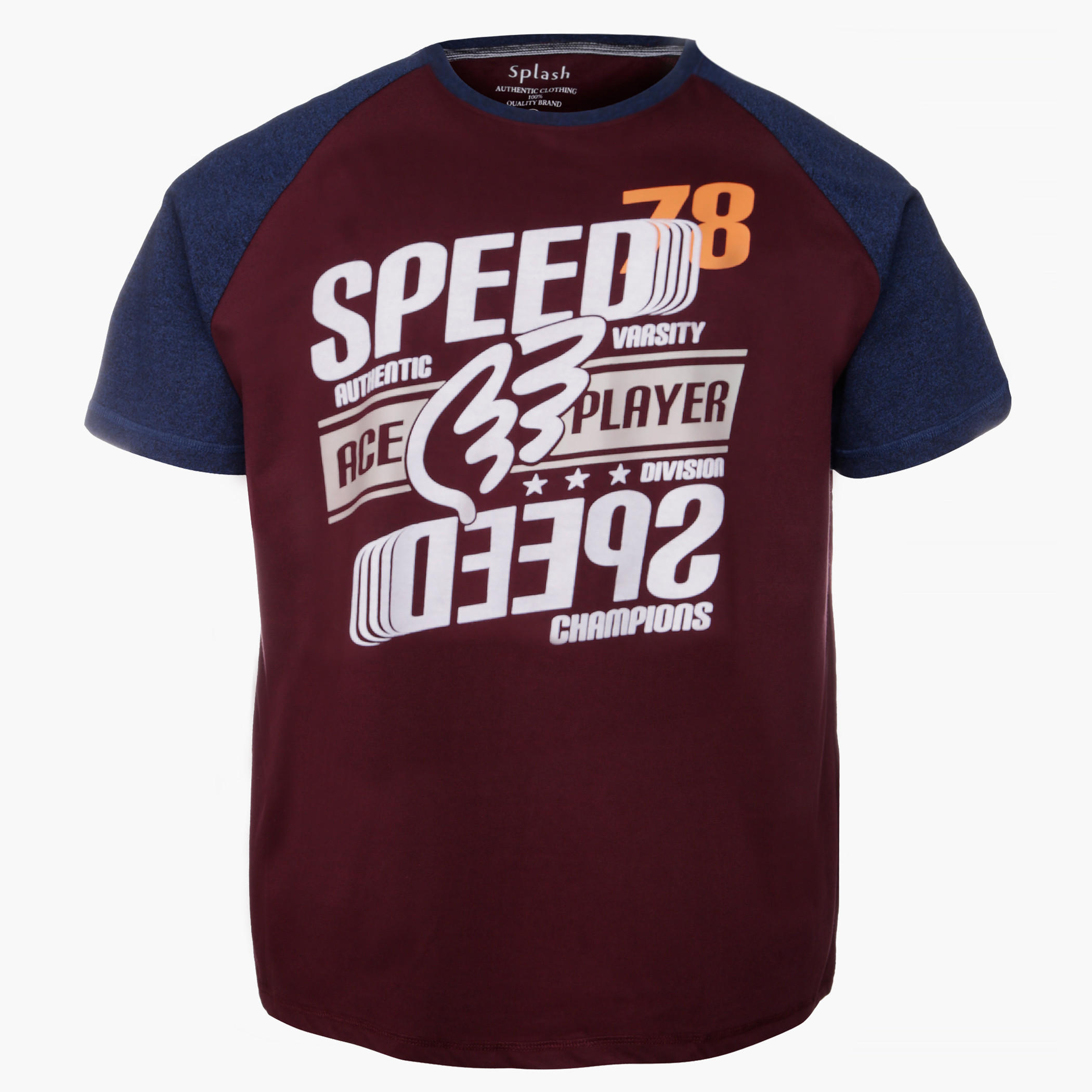 Plus Size Printed T-Shirt with Crew Neck-men-clothing-tshirtsandpolos-tshirts-image-1