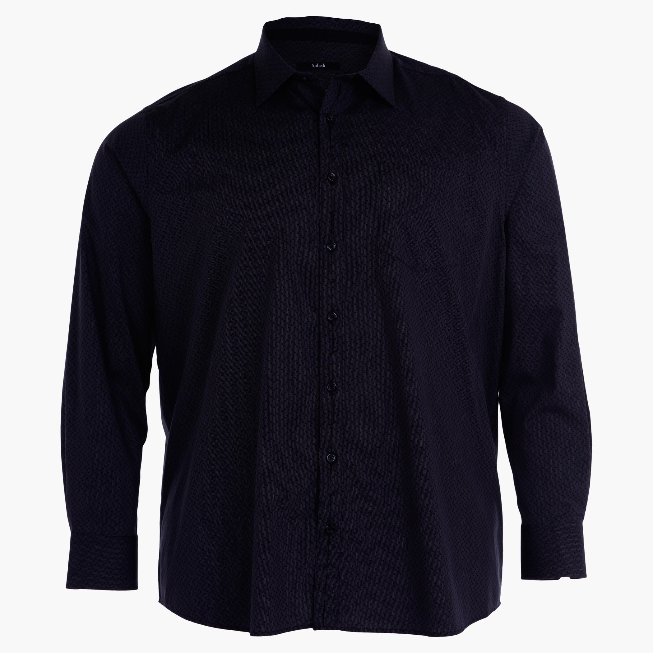 Plus Size Full-sleeved Textured Shirt-men-clothing-shirts-image-3