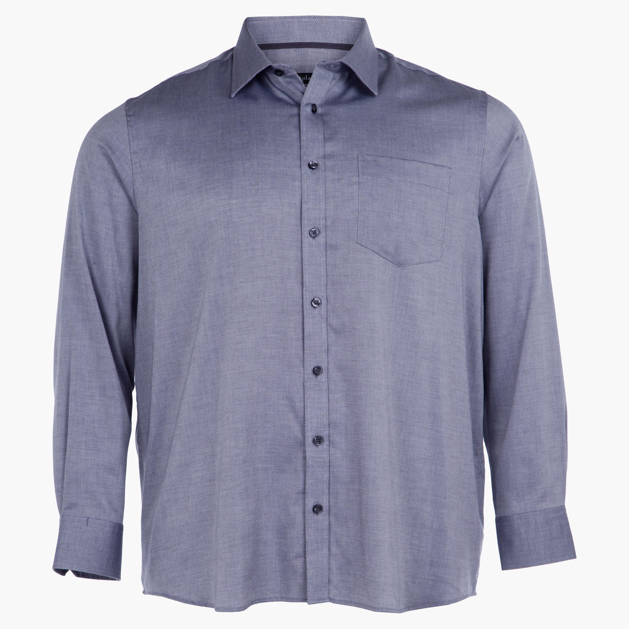 Plus Size Full-sleeved Dobby Shirt-men-clothing-shirts-image-3