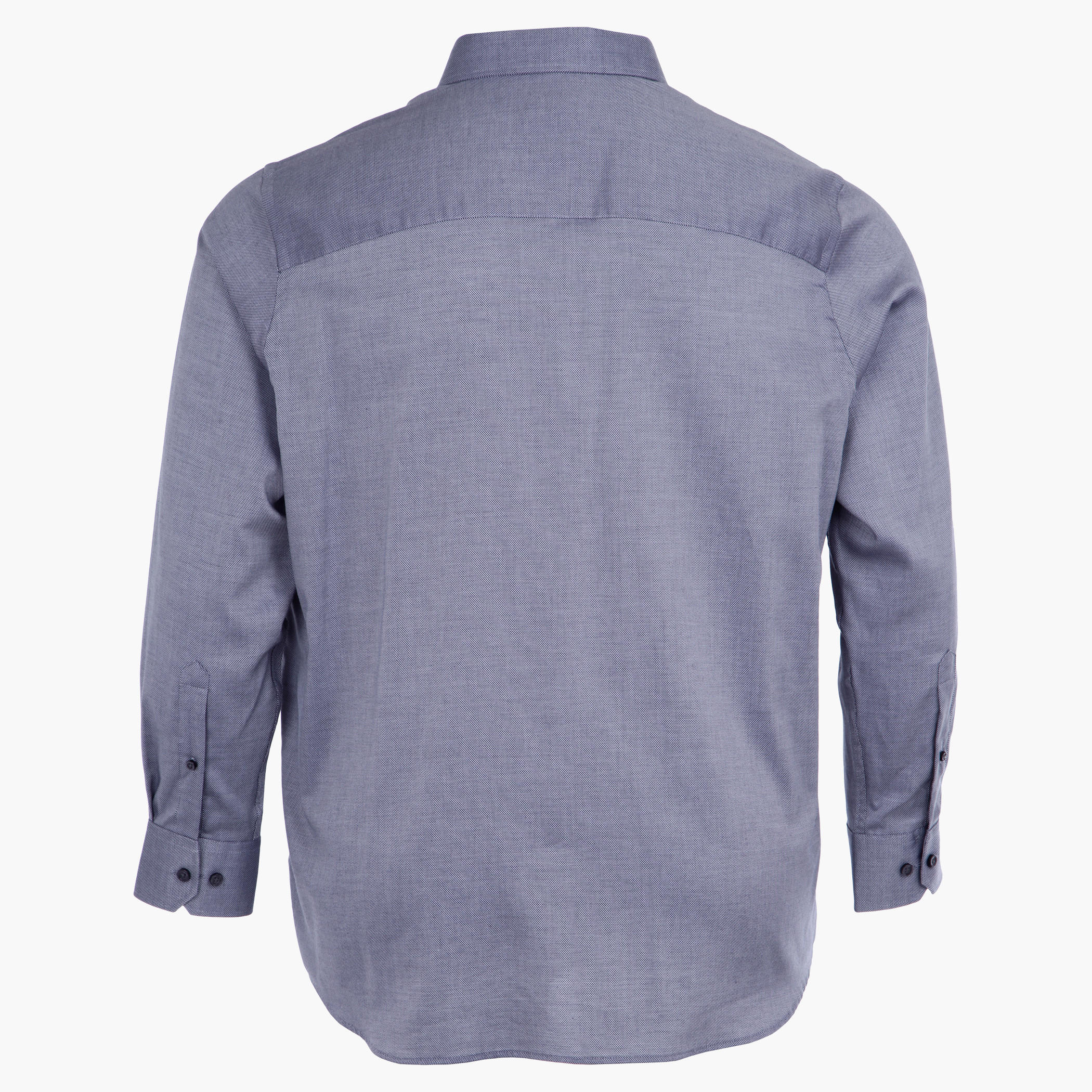 Plus Size Full-sleeved Dobby Shirt-men-clothing-shirts-image-2