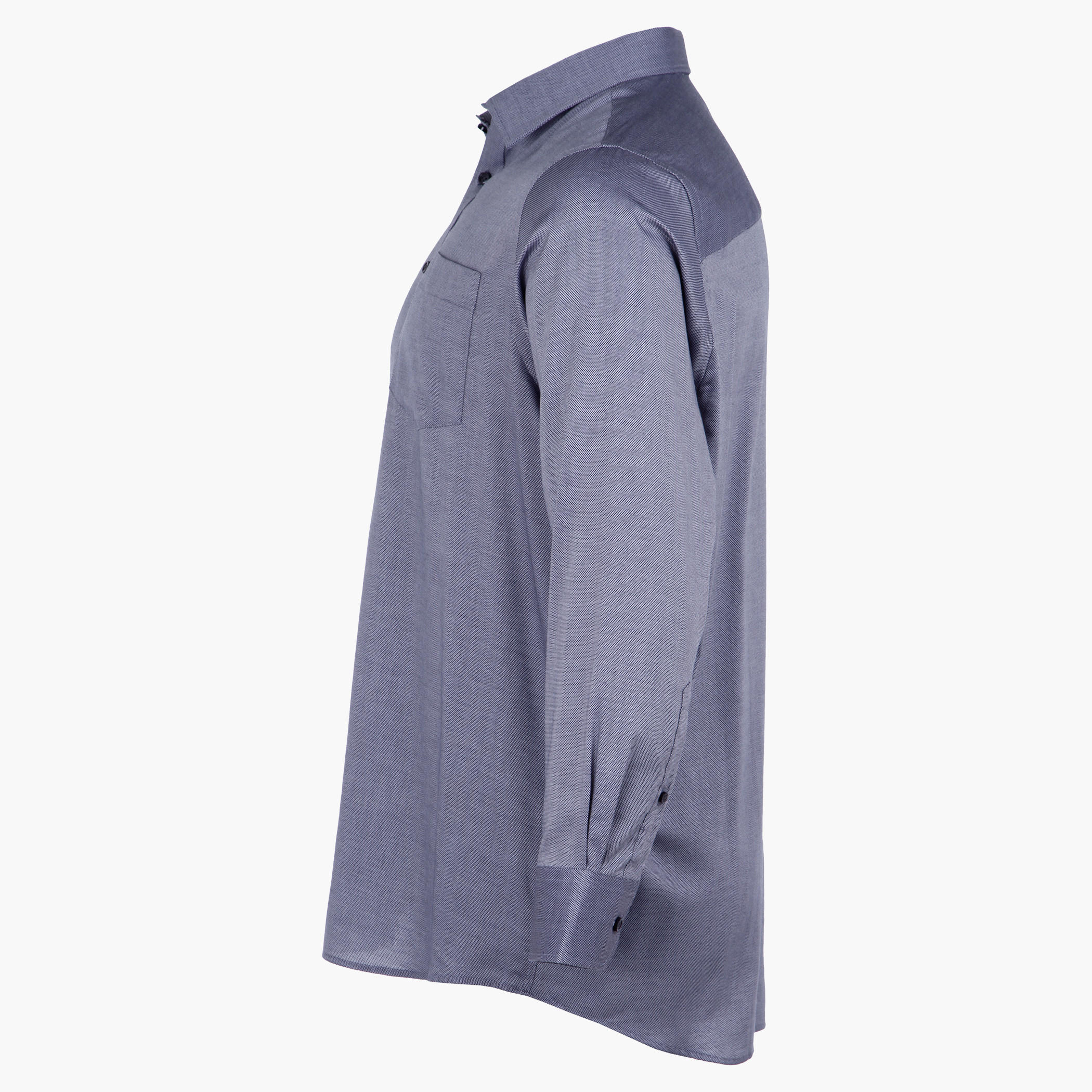 Plus Size Full-sleeved Dobby Shirt-men-clothing-shirts-image-1