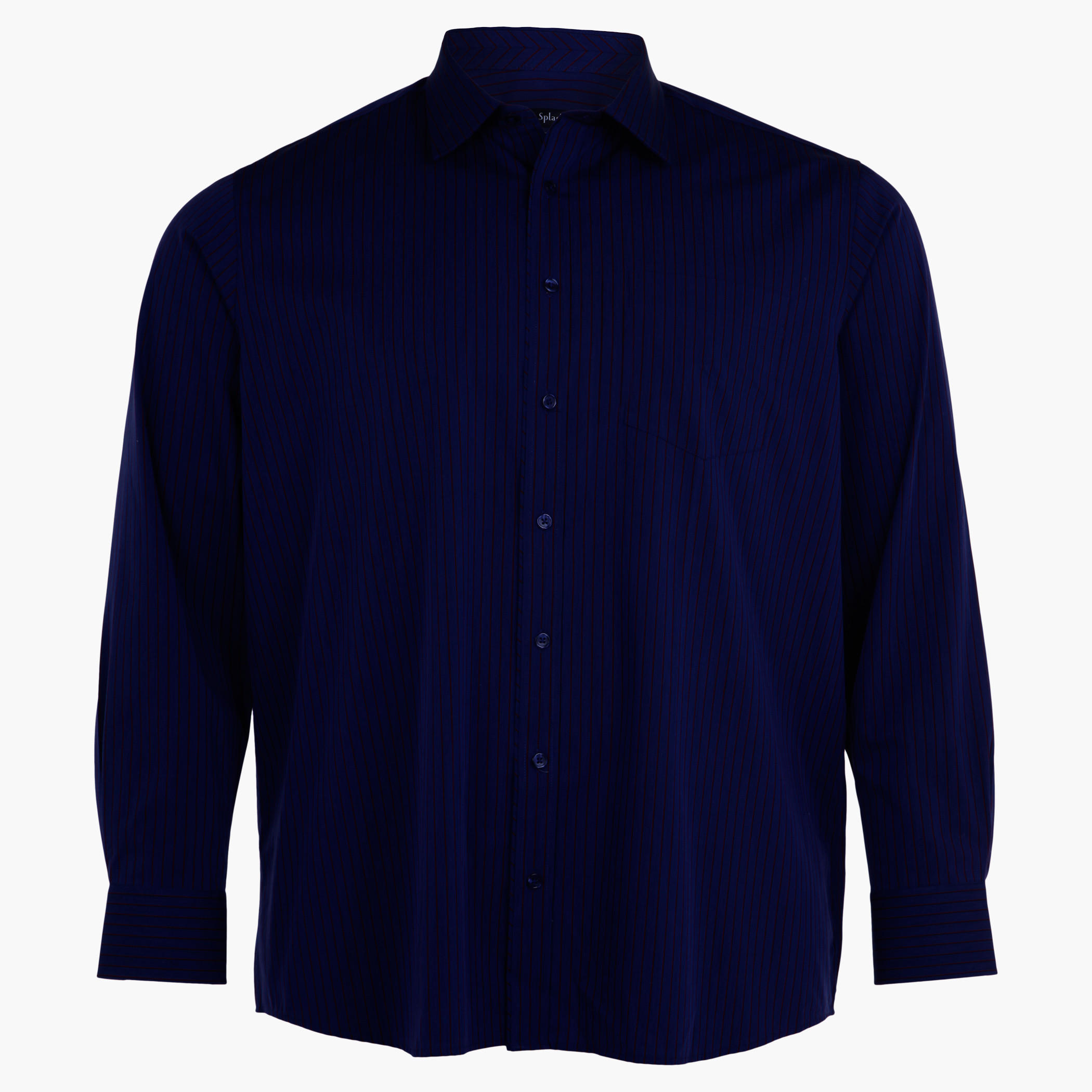 Plus Size Striped Full-sleeved Shirt-men-clothing-shirts-image-1