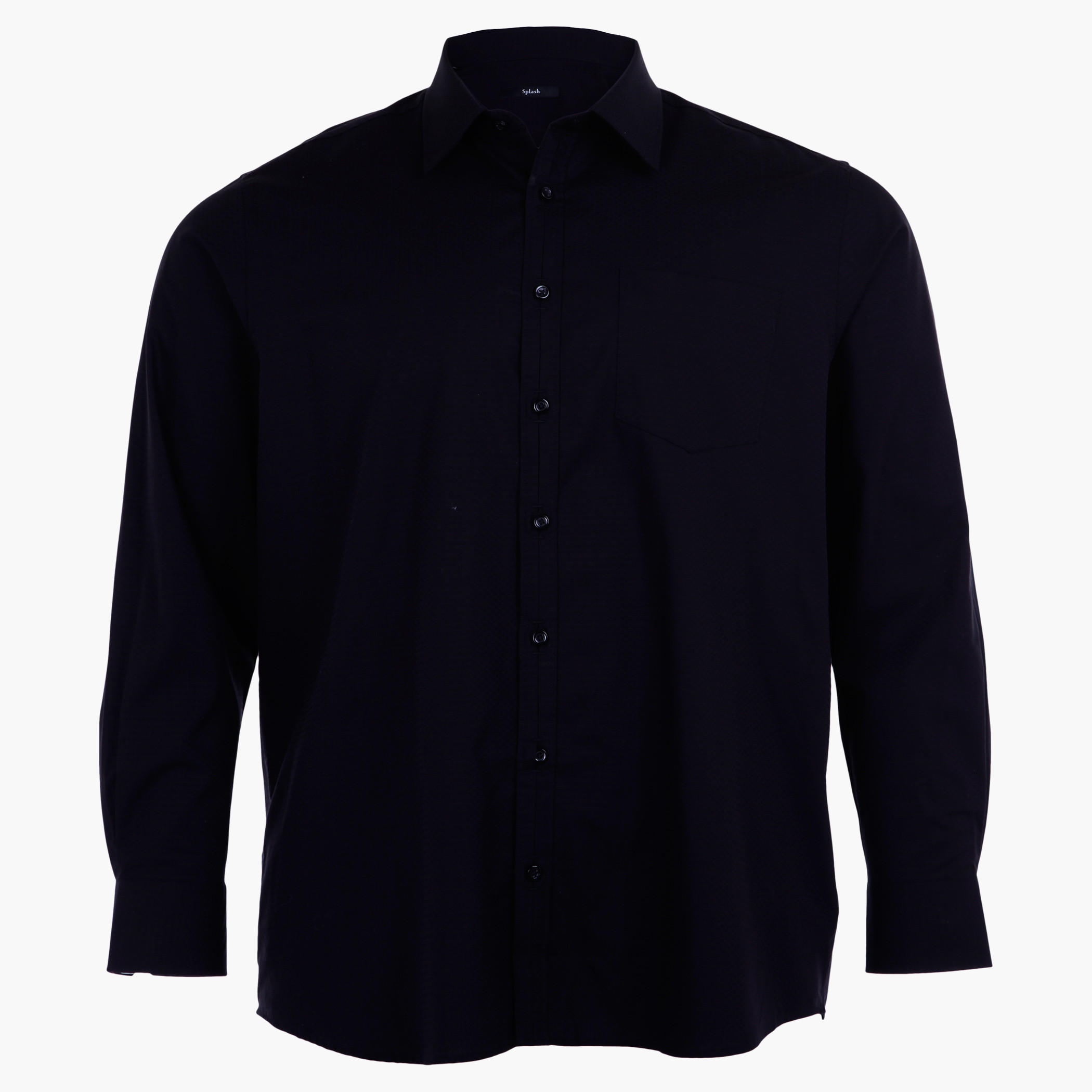 Plus Size Full-sleeved Textured Shirt-men-clothing-shirts-image-1