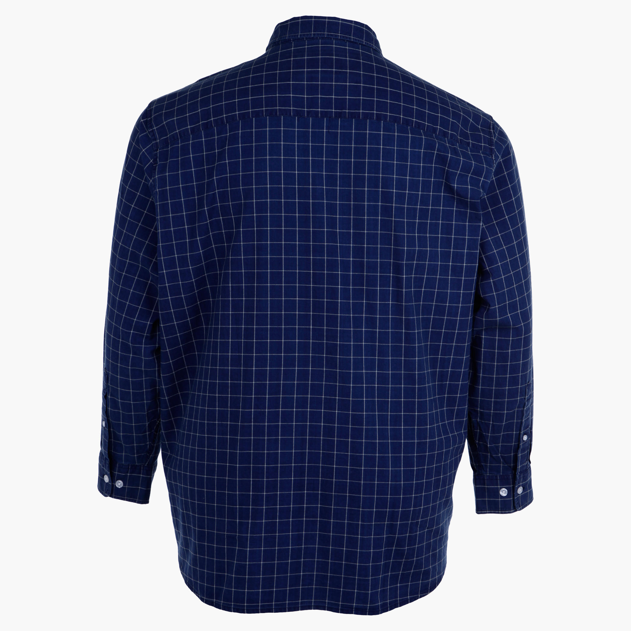 Plus Size Chequered Yarn Dyed Shirt-men-clothing-shirts-image-2
