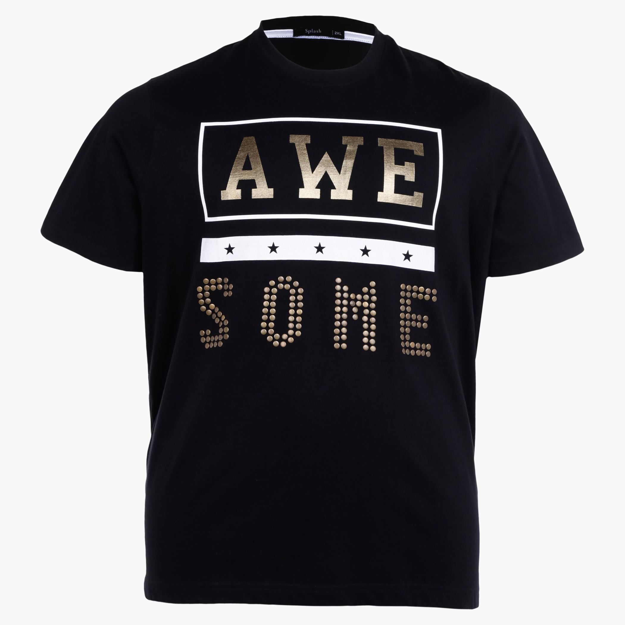 Plus Size T-Shirt with Short Sleeves-men-clothing-tshirtsandpolos-tshirts-image-1