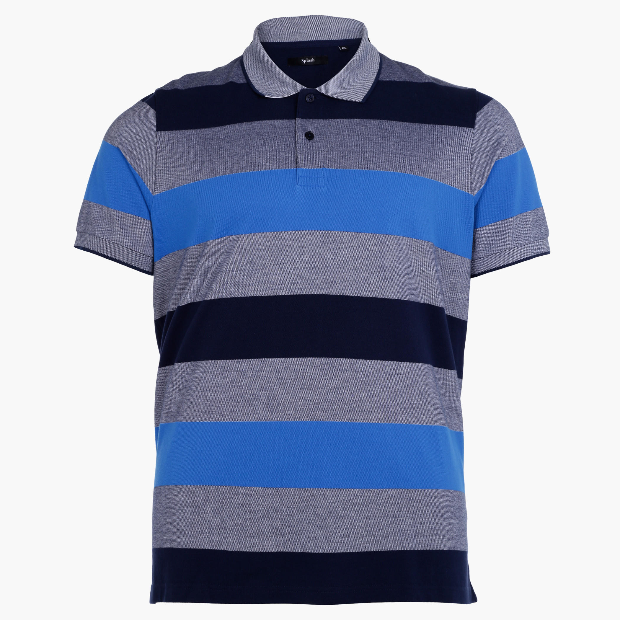 Plus Size T-Shirt with Polo Neck-men-clothing-tshirtsandpolos-polos-image-1