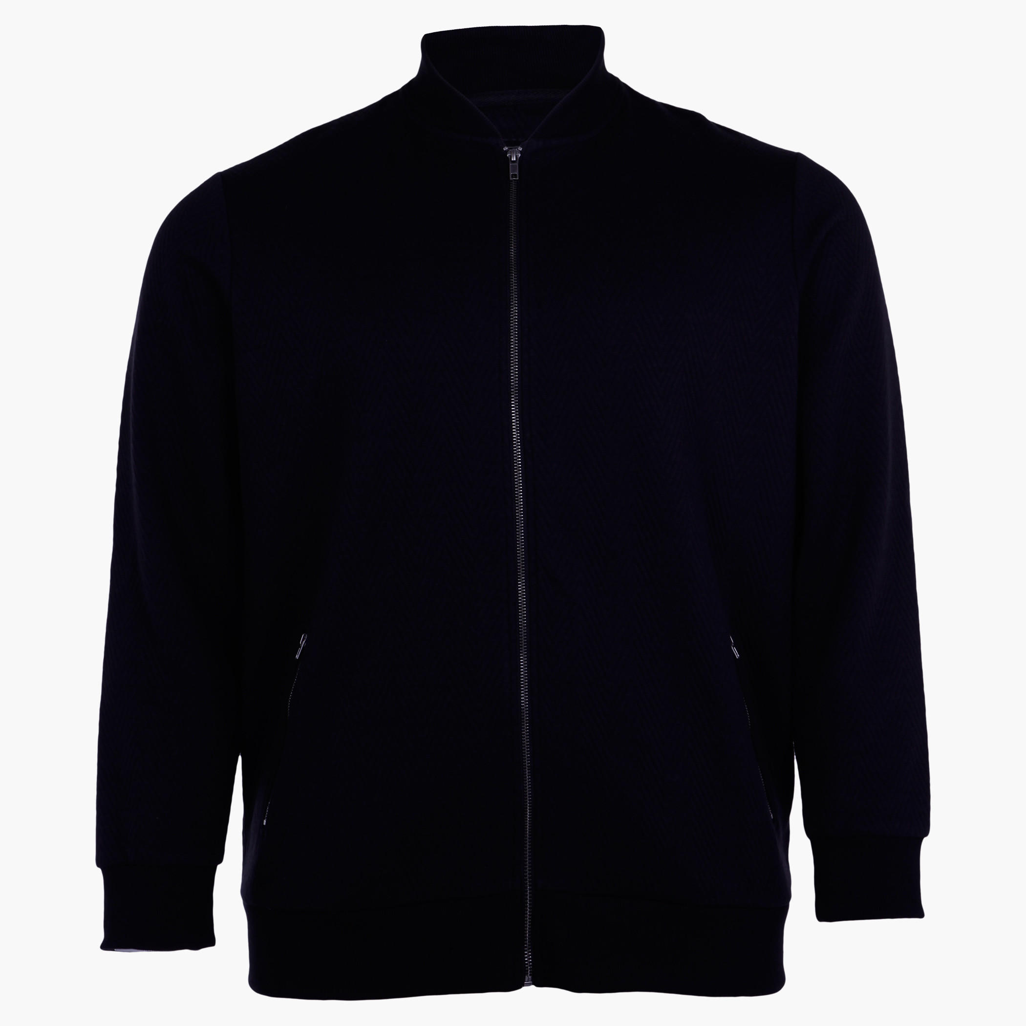 Plus Size Full-sleeved Jacquard Jacket-men-clothing-jacketsandblazers-jackets-image-3