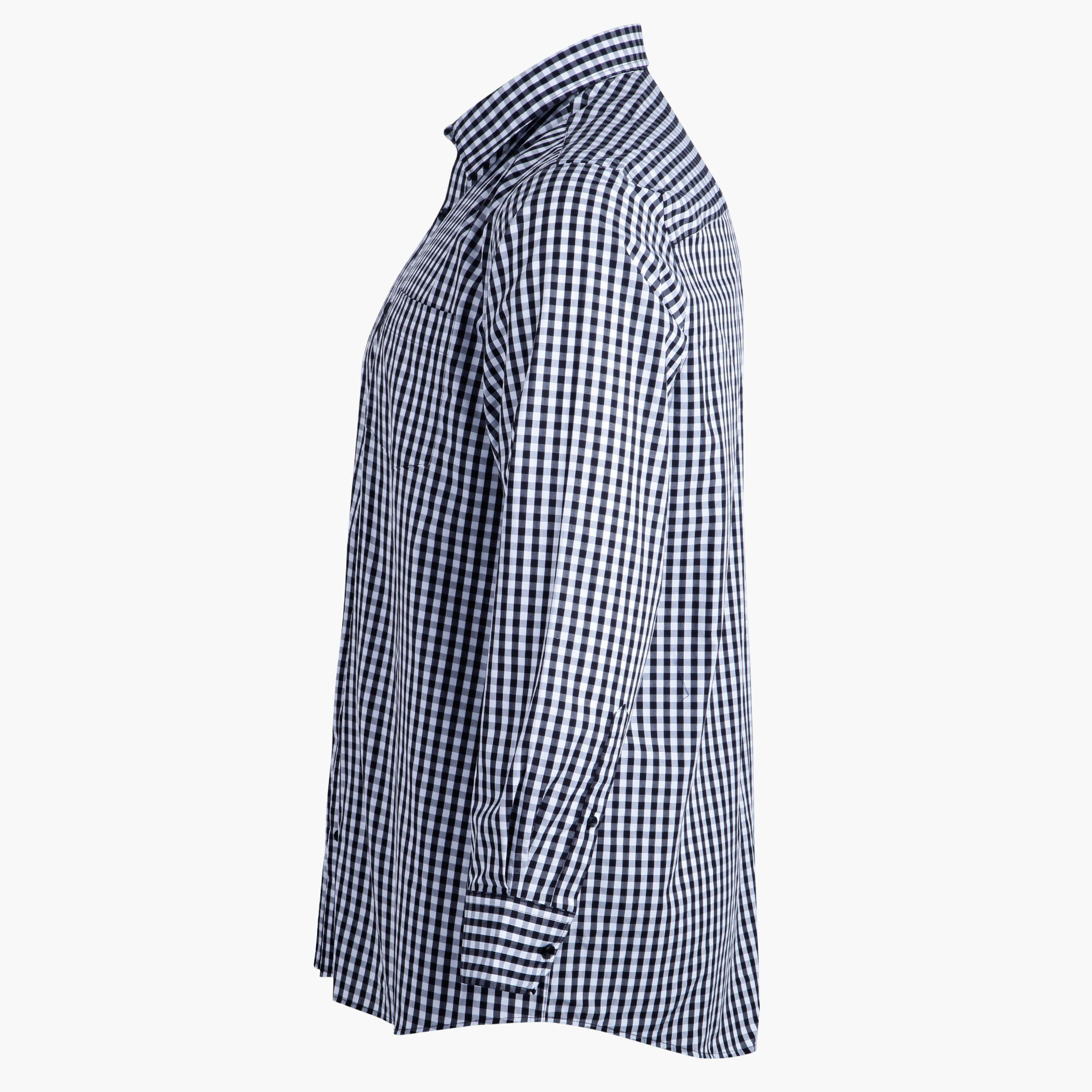 Chequered Shirt with Spread Collar and Long Sleeves-men-clothing-shirts-image-3