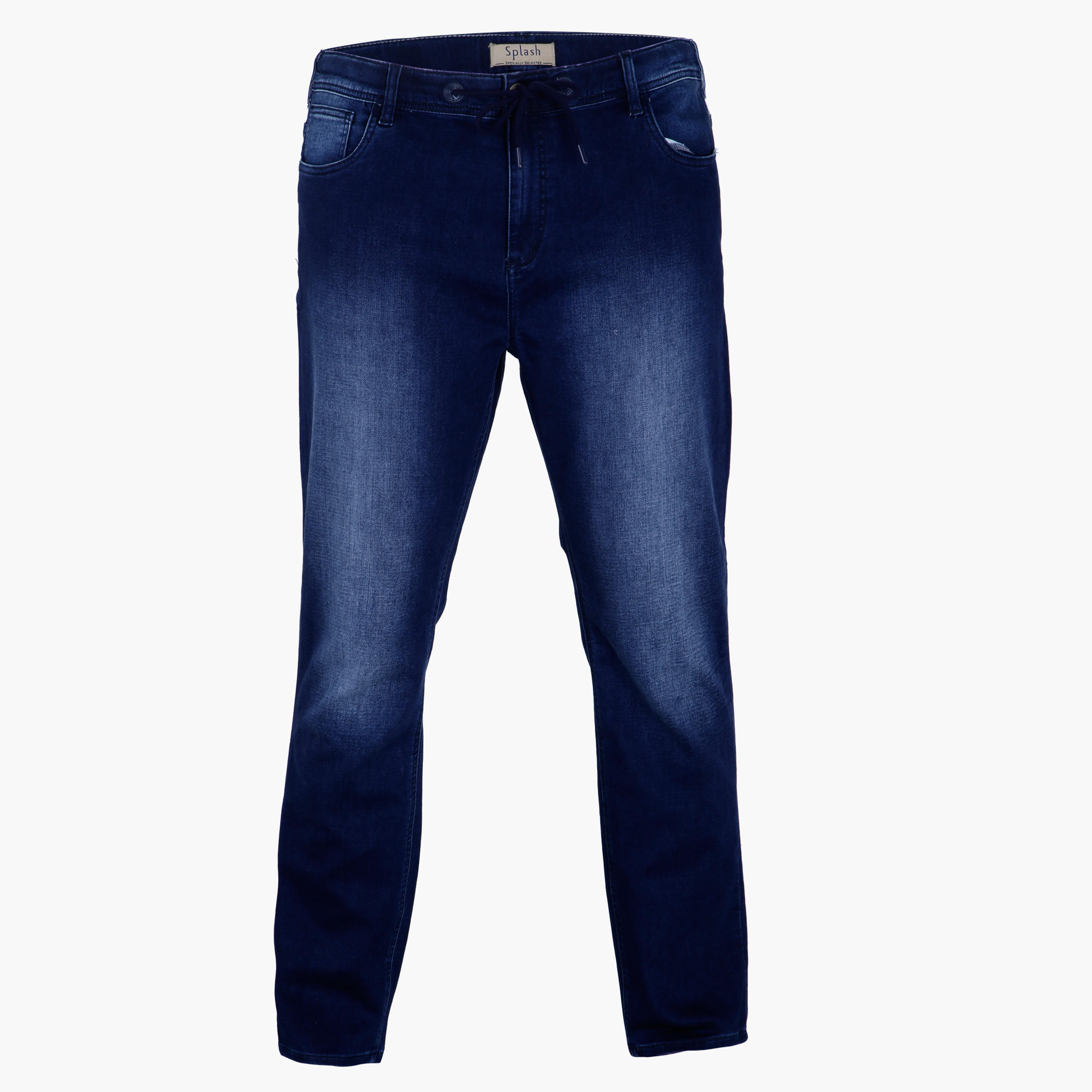 Plus Size Full Length Jeans with Drawstring-men-clothing-bottoms-jeans-image-3
