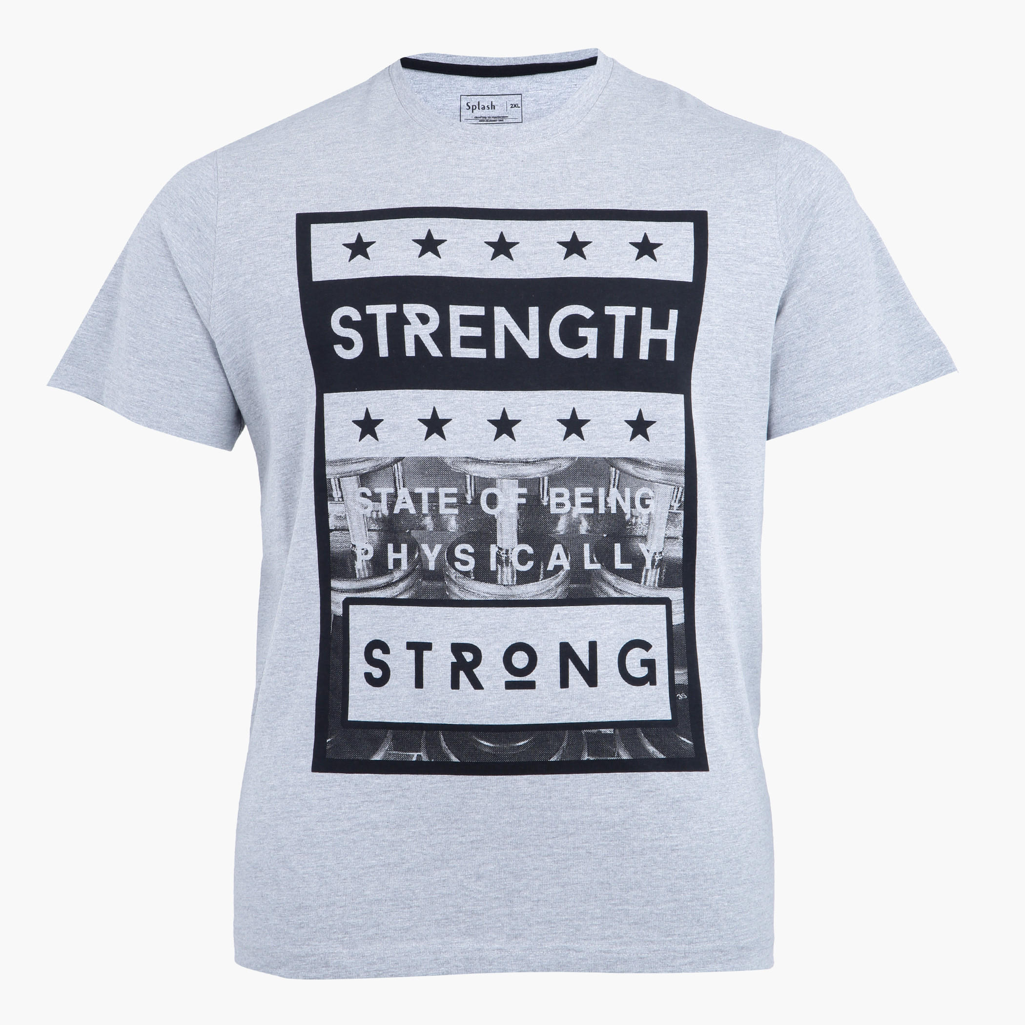 Graphic Print T-Shirt with Crew Neck and Short Sleeves-men-clothing-tshirtsandpolos-tshirts-image-1