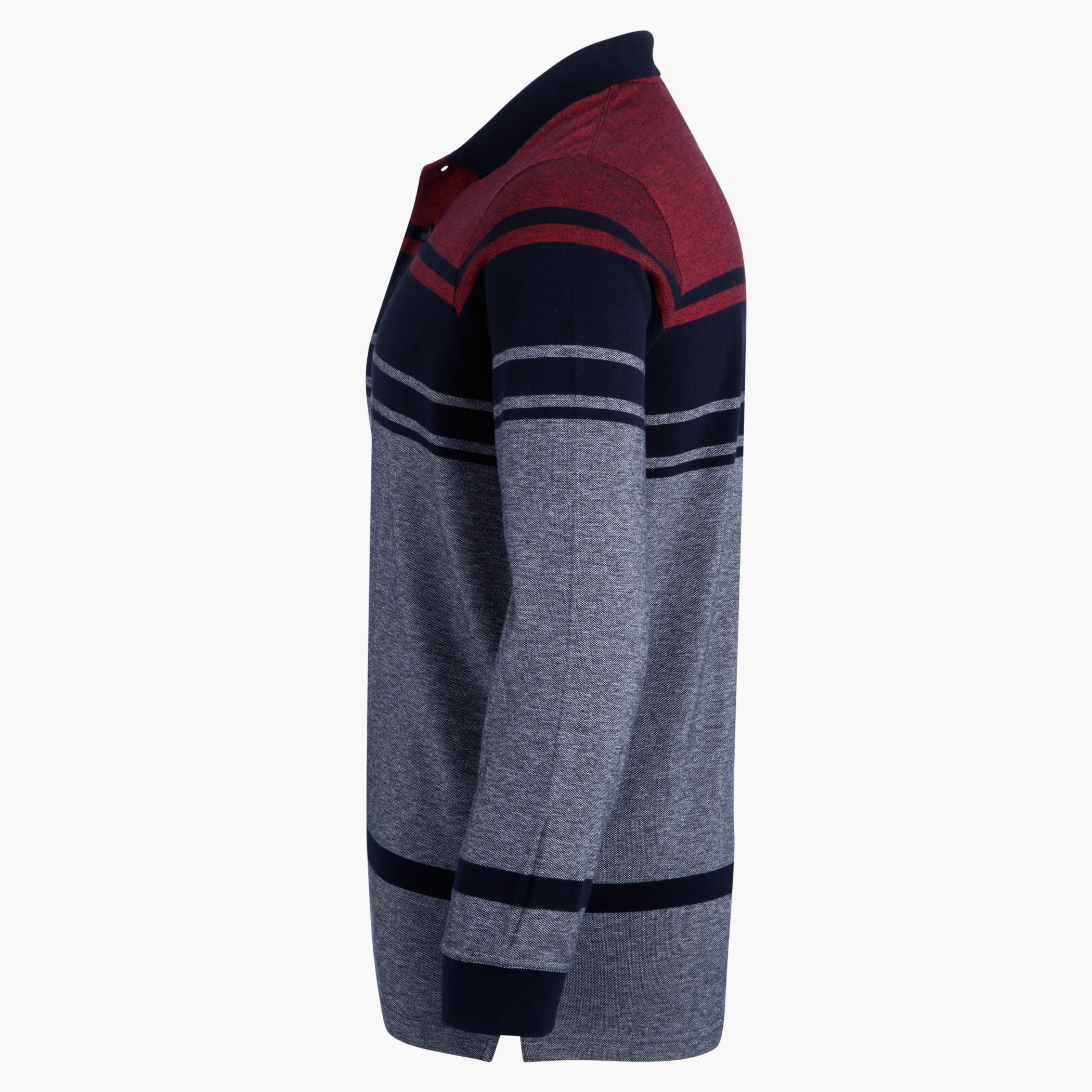 Polo Neck T-Shirt with Long Sleeves-men-clothing-tshirtsandpolos-tshirts-image-3