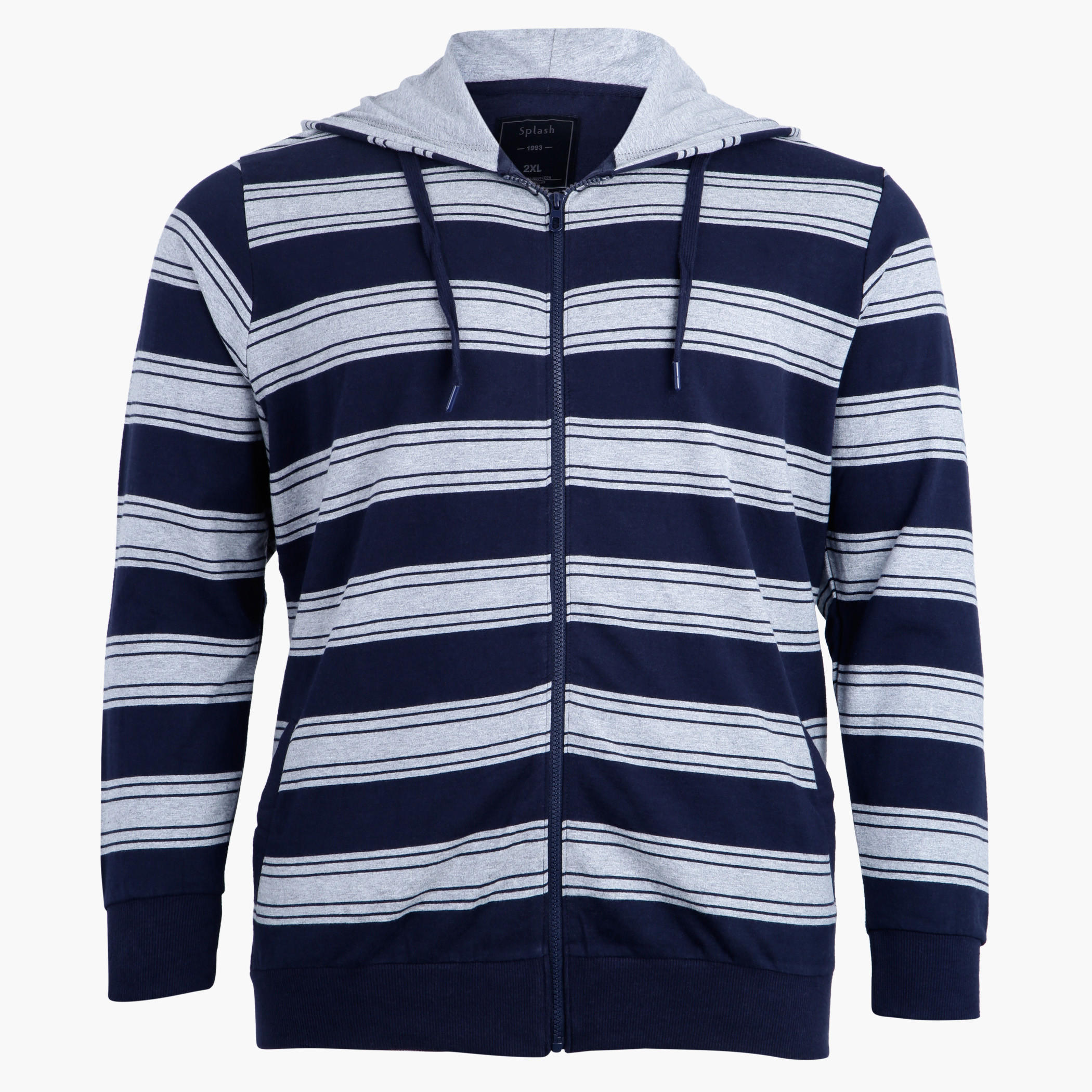 Striped Sweat Shirt with Long Sleeves and Zip Closure-men-winterwear-hoodiesandsweatshirts-image-1