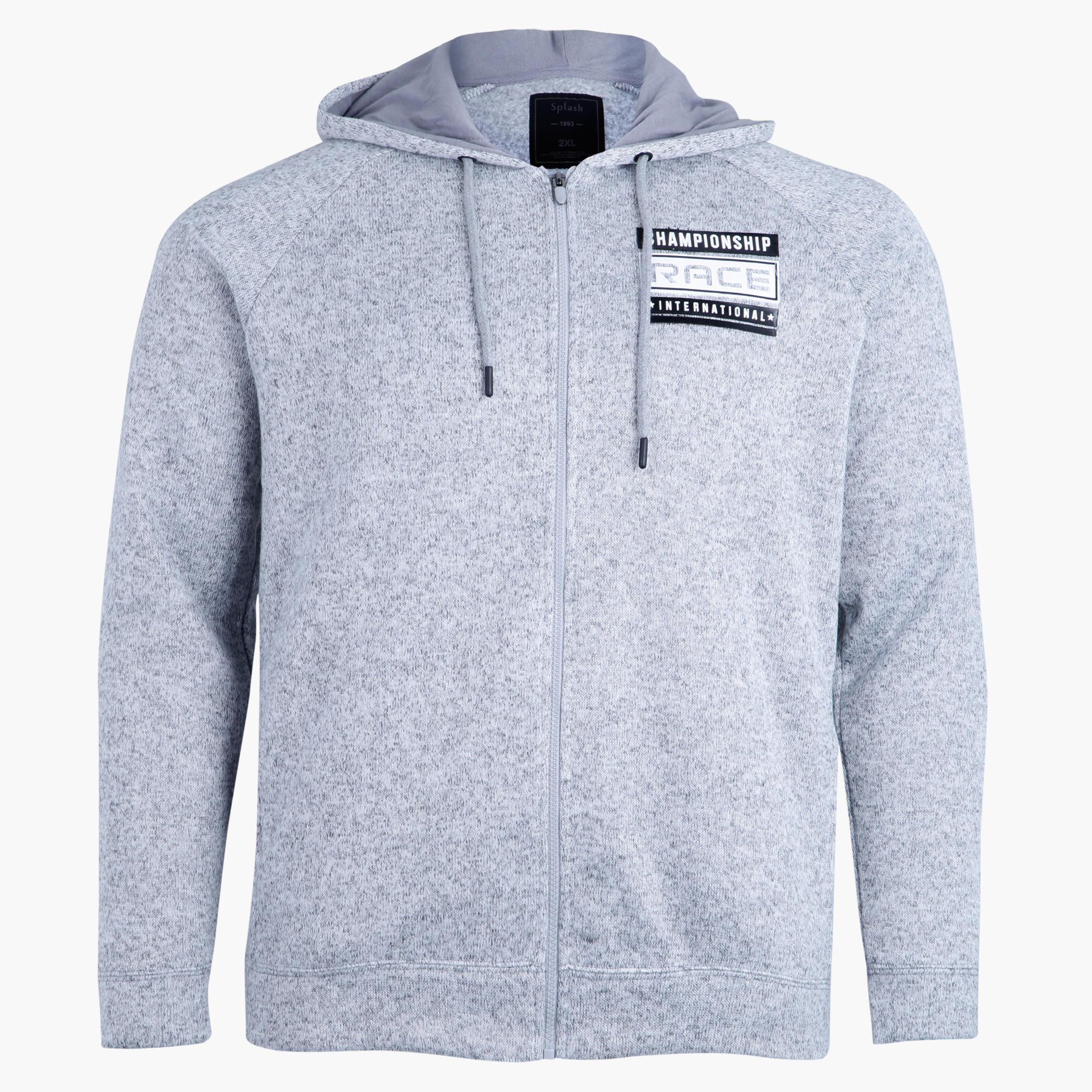 Hooded Jacket with Long Sleeves and Zip Closure-men-winterwear-hoodiesandsweatshirts-image-1