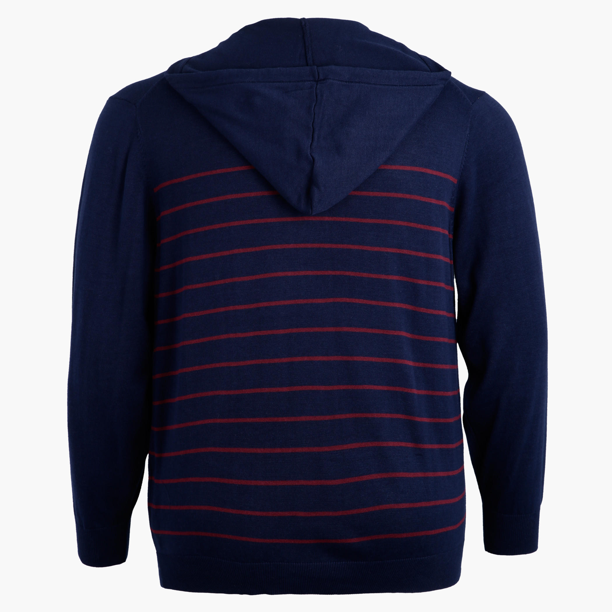 Hooded Sweater with Long Sleeves and Zip Closure-men-clothing-sweatersandpullovers-image-2