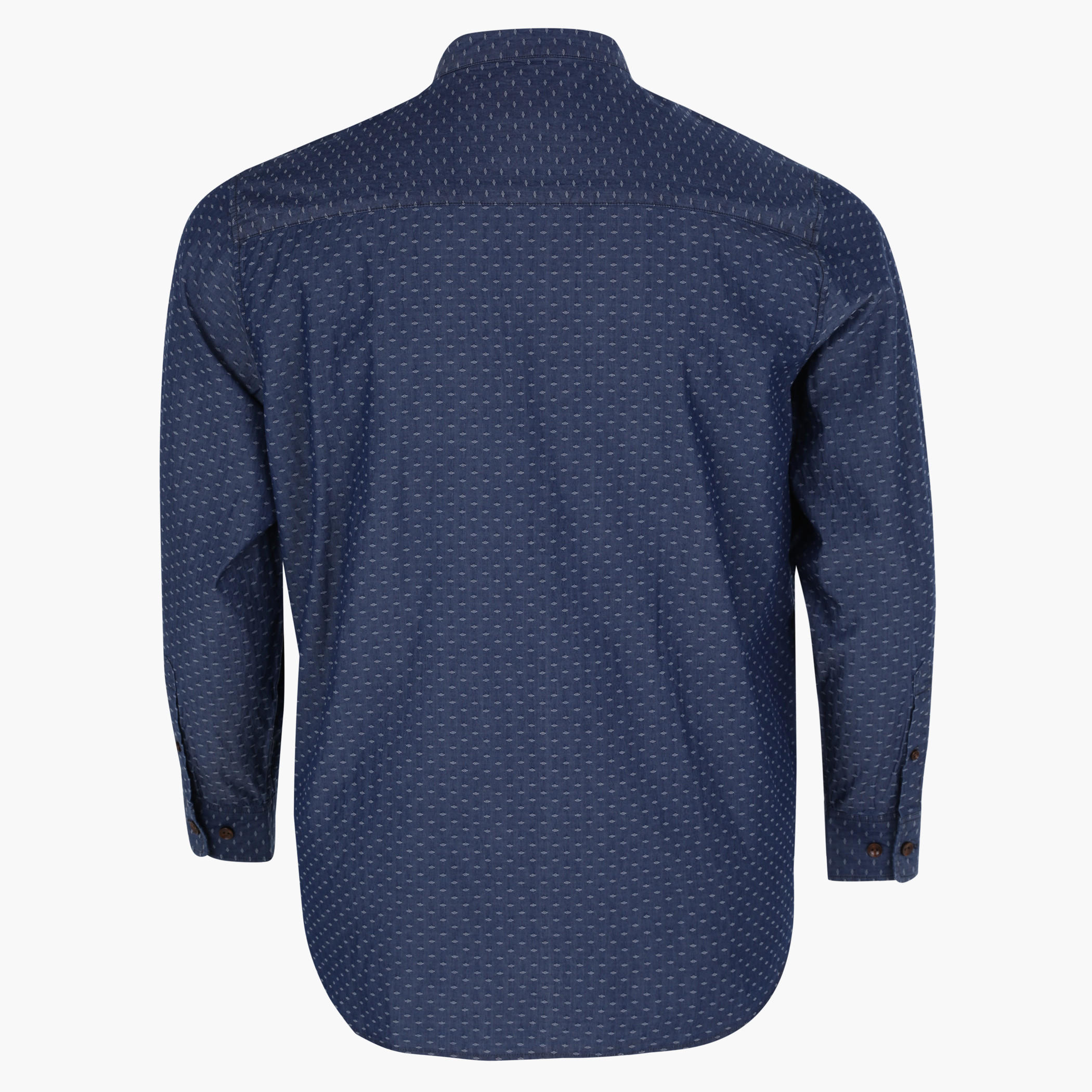 Printed Shirt with Mandarin Collar and Long Sleeves-men-clothing-shirts-image-2
