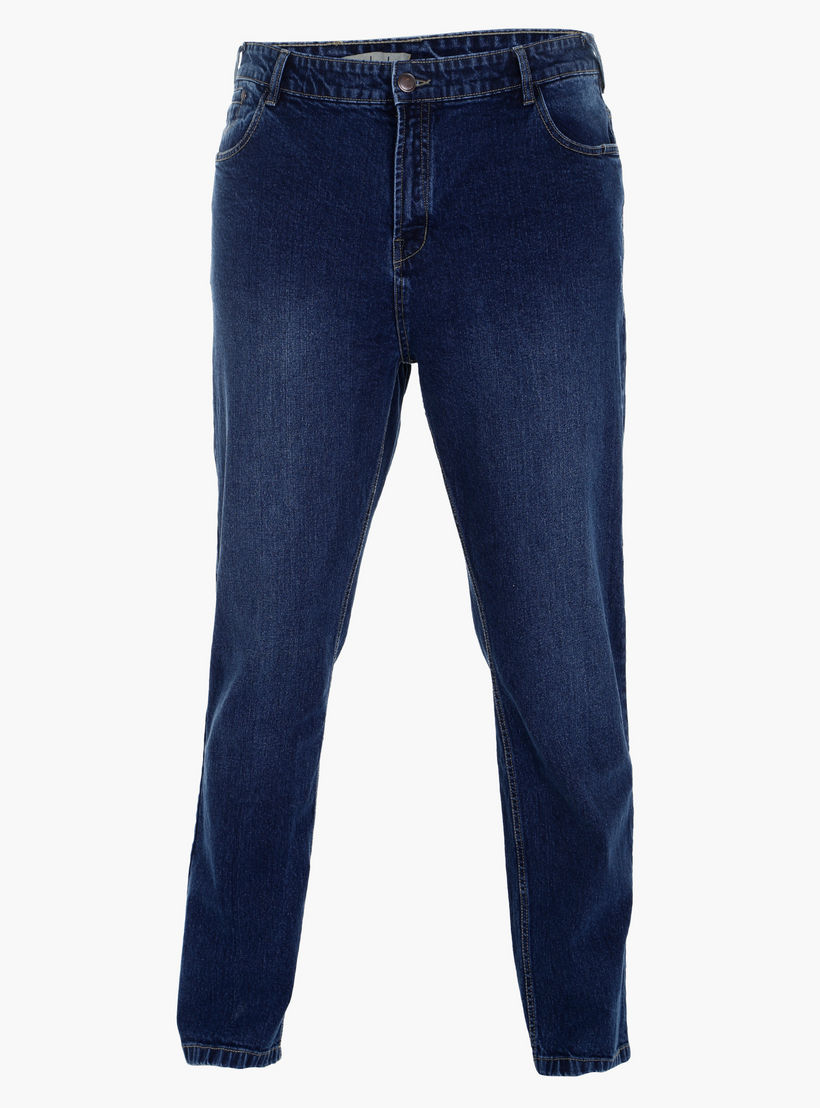 Full Length Denim Pants with Button Closure-men-clothing-bottoms-jeans-image-3